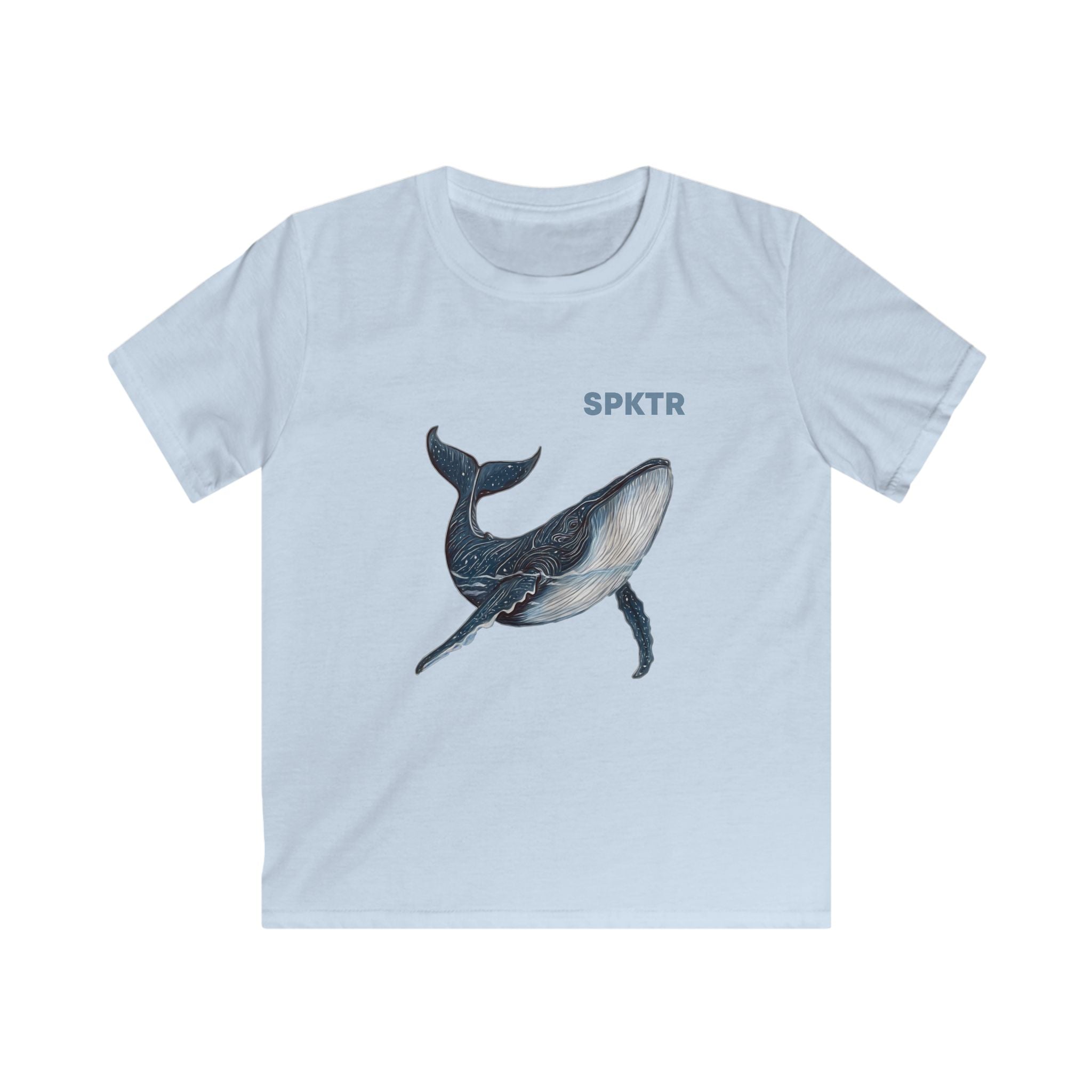 Leo the Blue Whale | SPKTR Kids T-Shirt