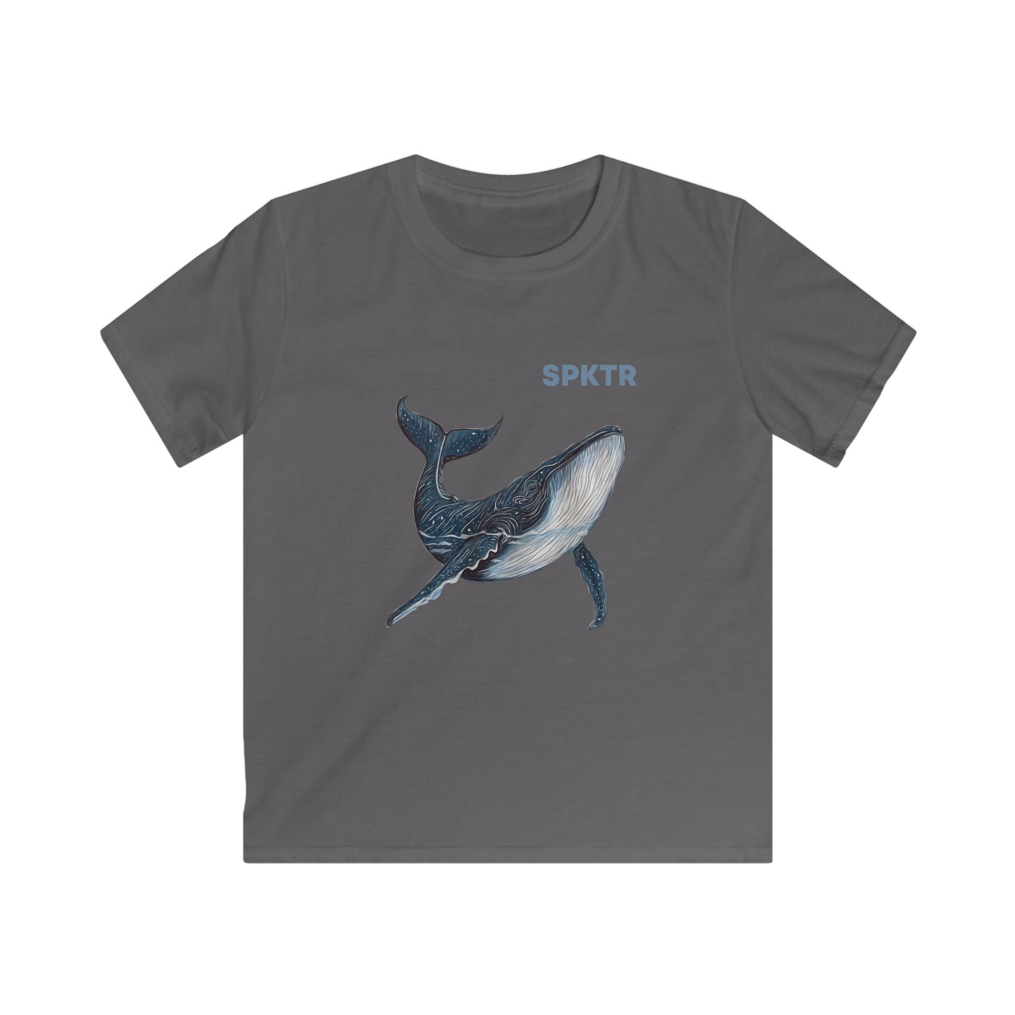 Leo the Blue Whale | SPKTR Kids T-Shirt