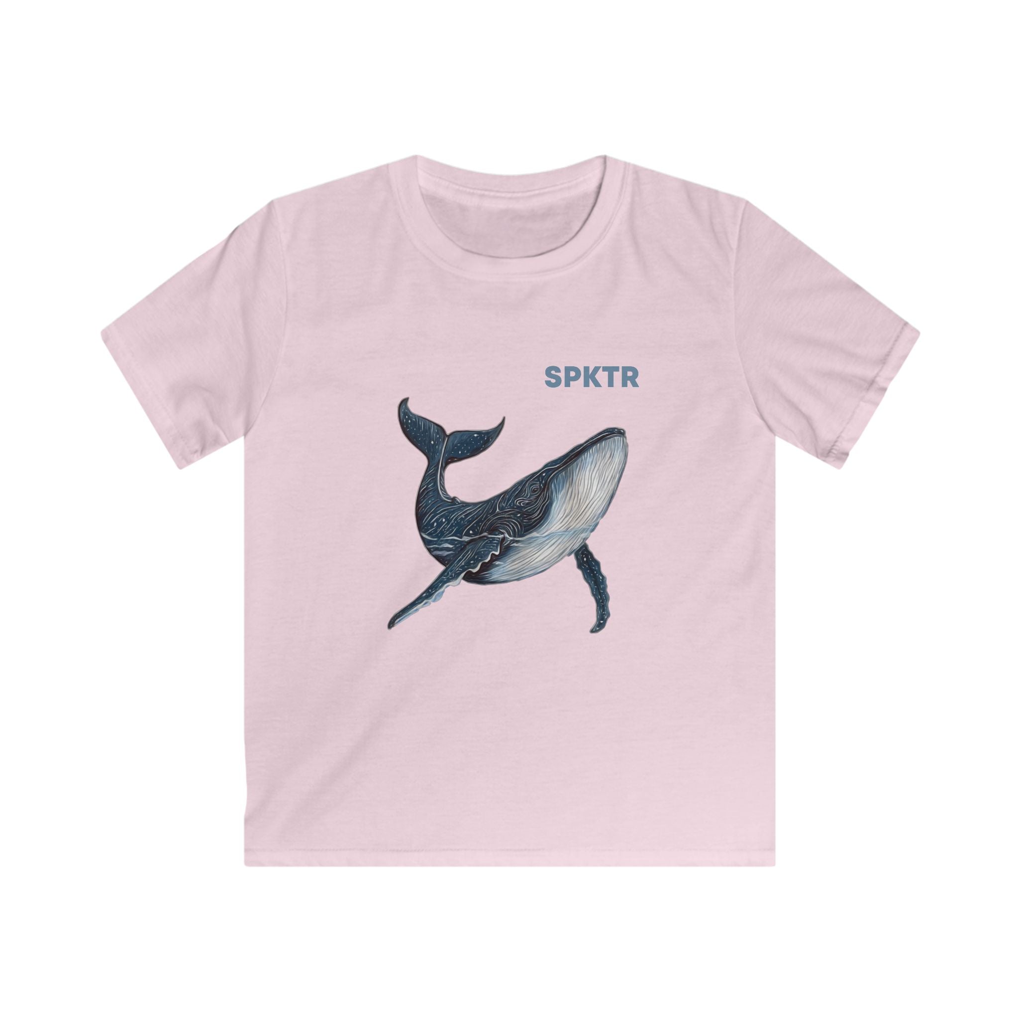 Leo the Blue Whale | SPKTR Kids T-Shirt