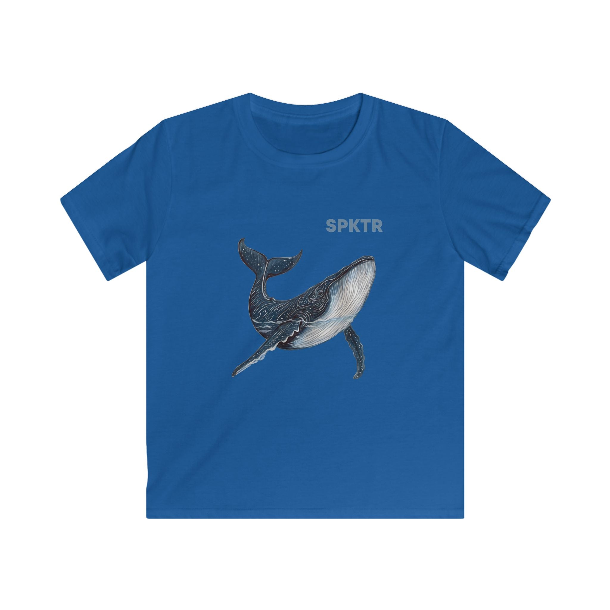 Leo the Blue Whale | SPKTR Kids T-Shirt