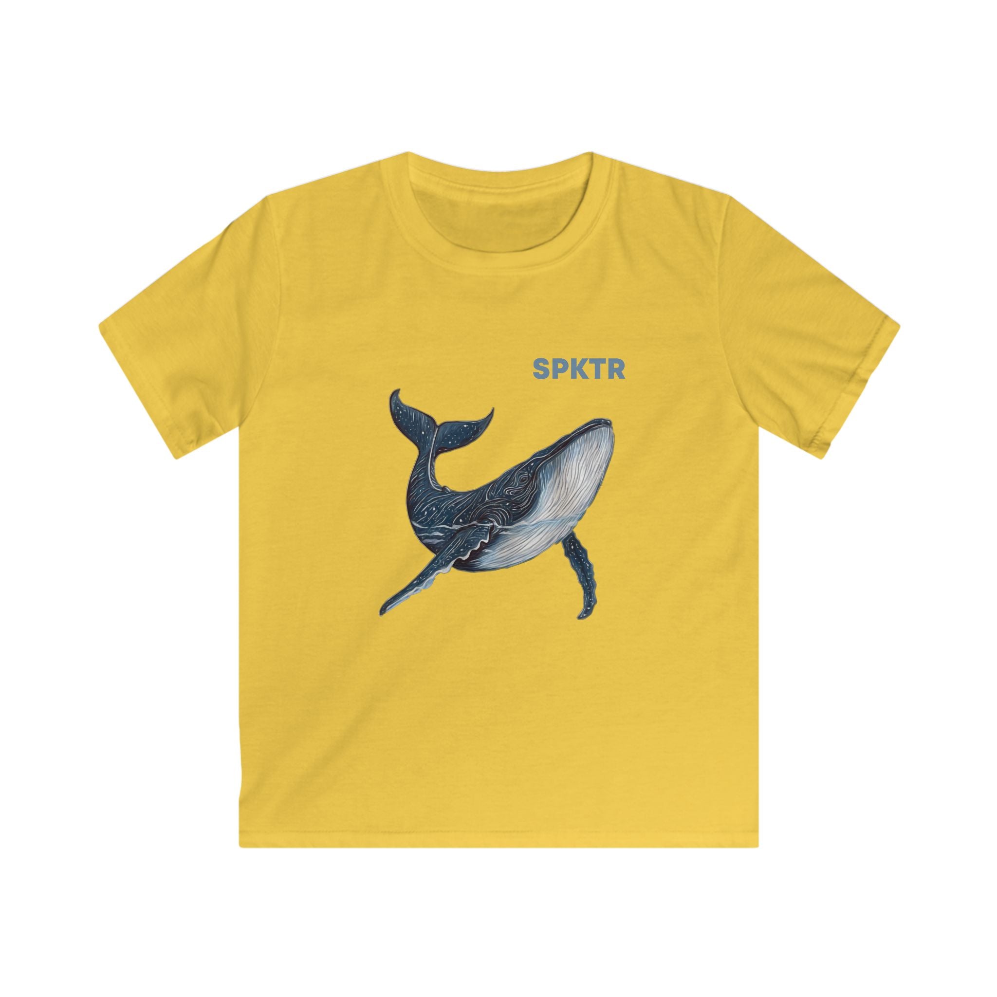Leo the Blue Whale | SPKTR Kids T-Shirt