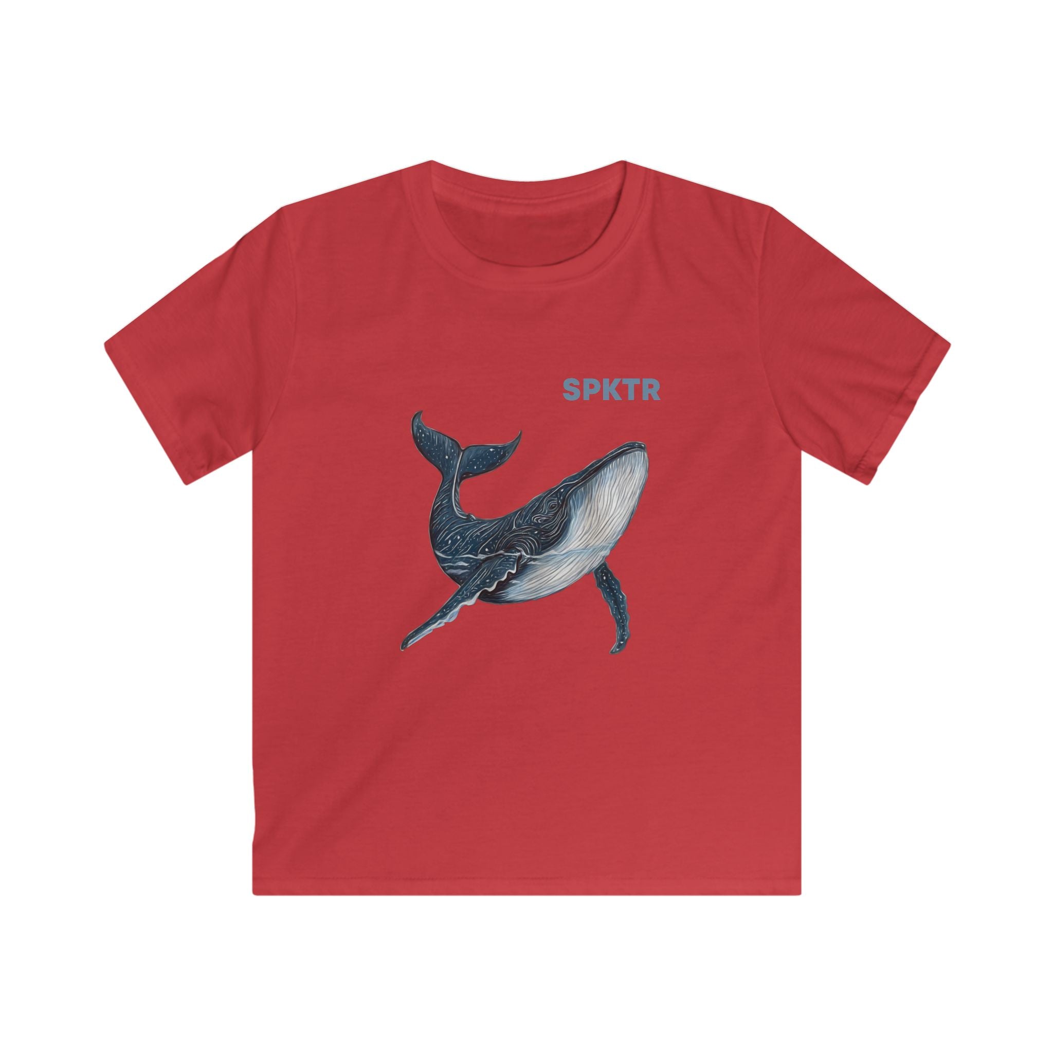 Leo the Blue Whale | SPKTR Kids T-Shirt