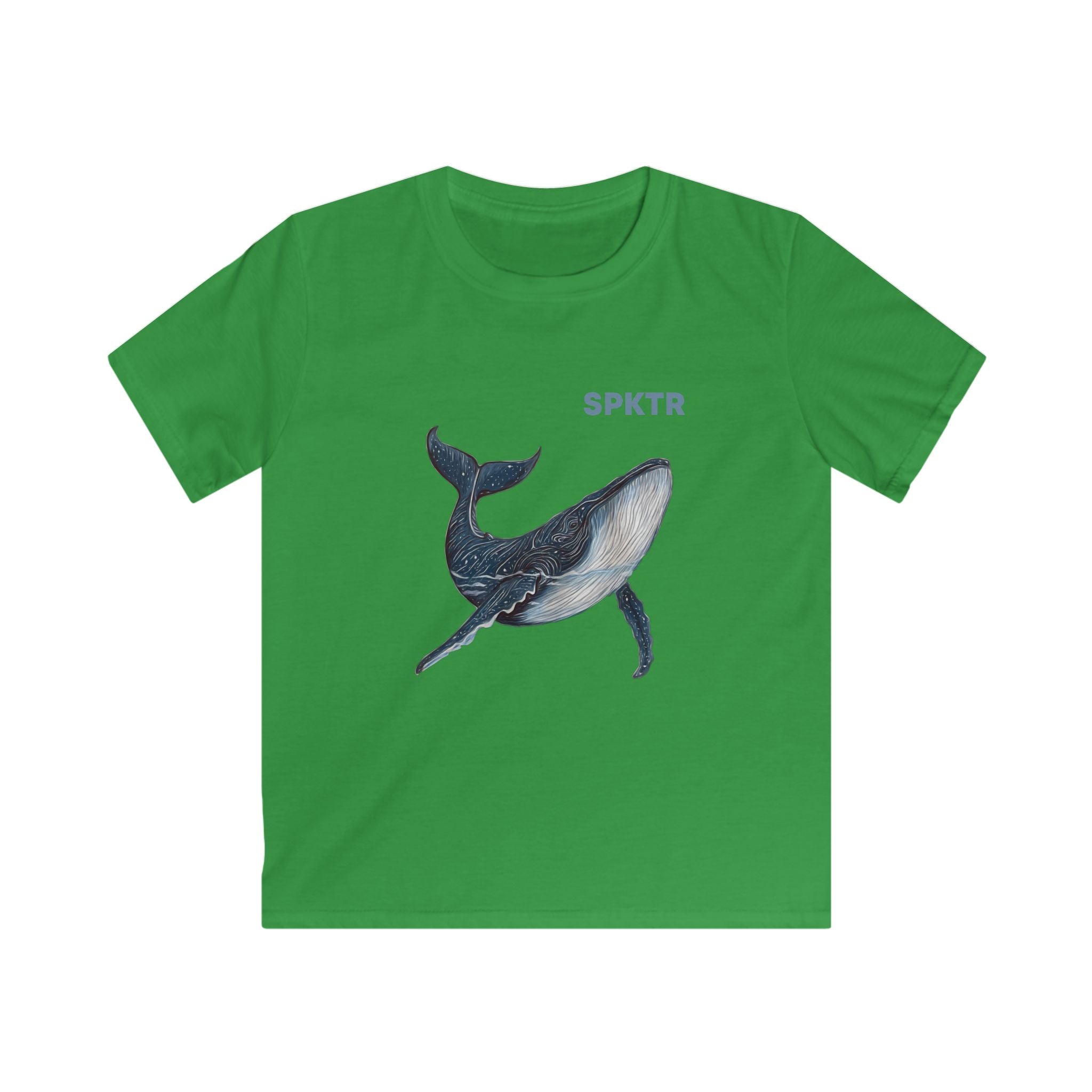 Leo the Blue Whale | SPKTR Kids T-Shirt
