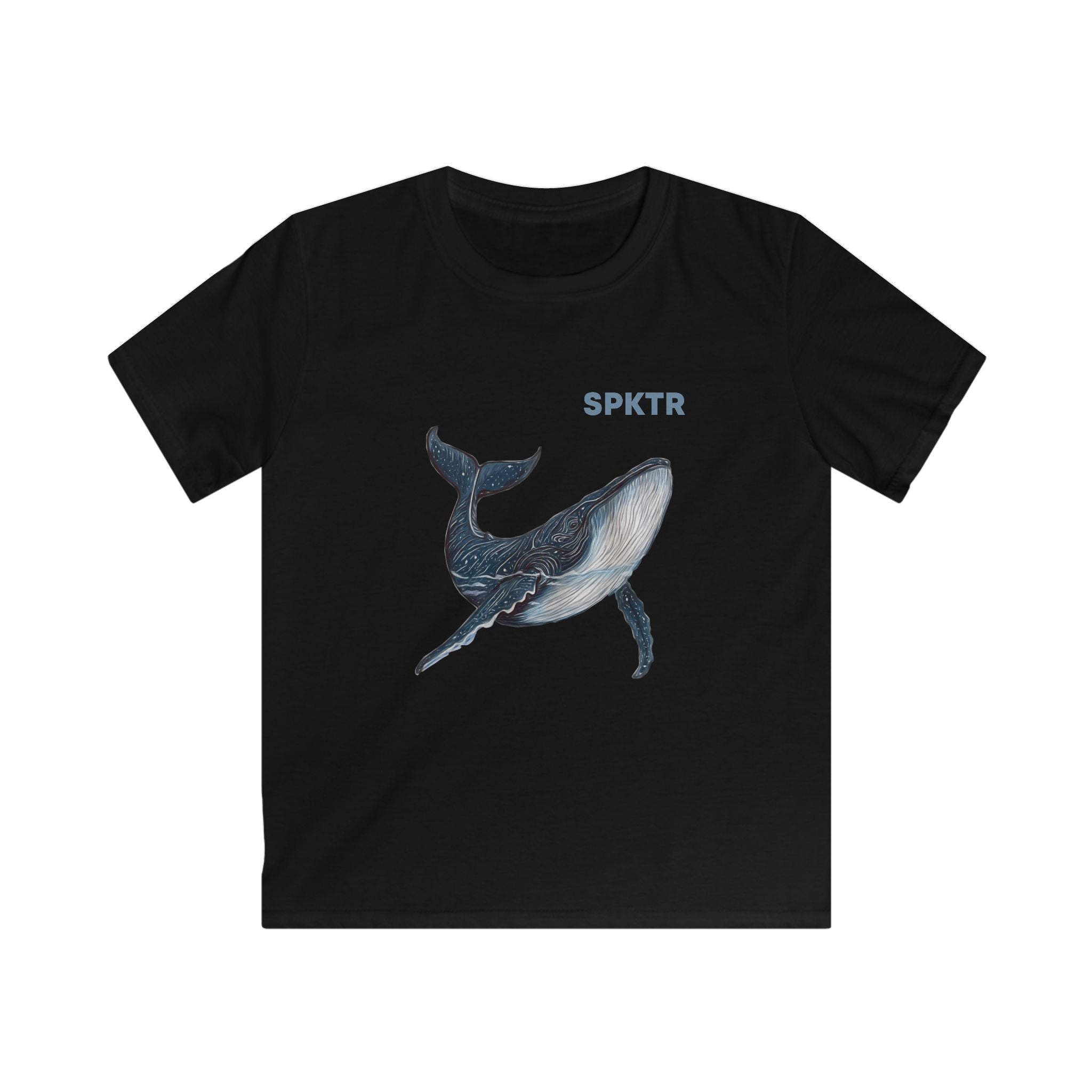 Leo the Blue Whale | SPKTR Kids T-Shirt
