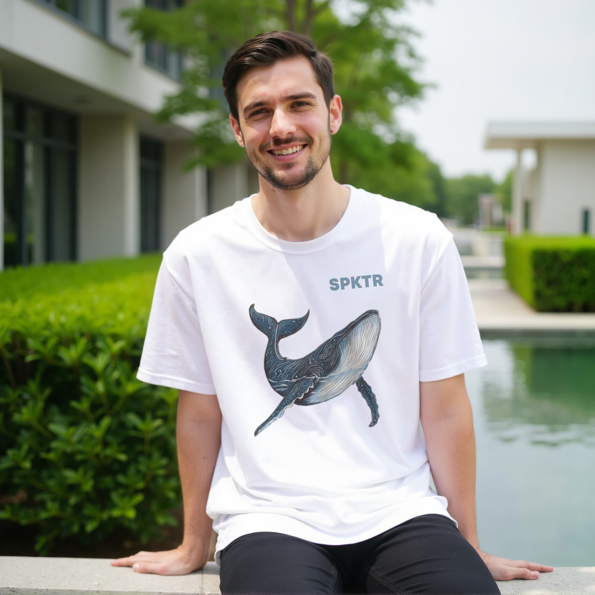 Leo the Blue Whale | SPKTR Oversized Shirt