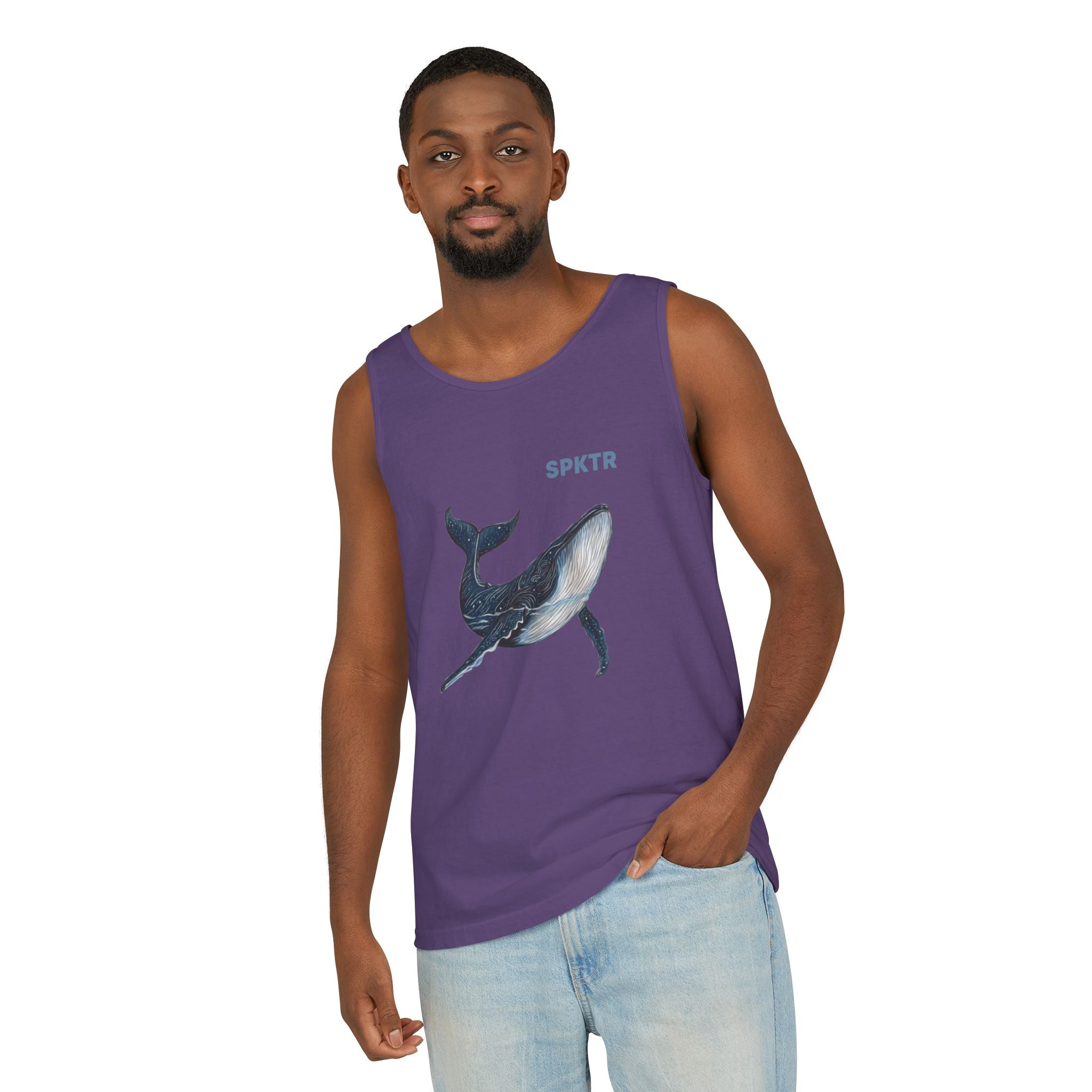 Leo the Blue Whale | SPKTR Graphic Tank Top