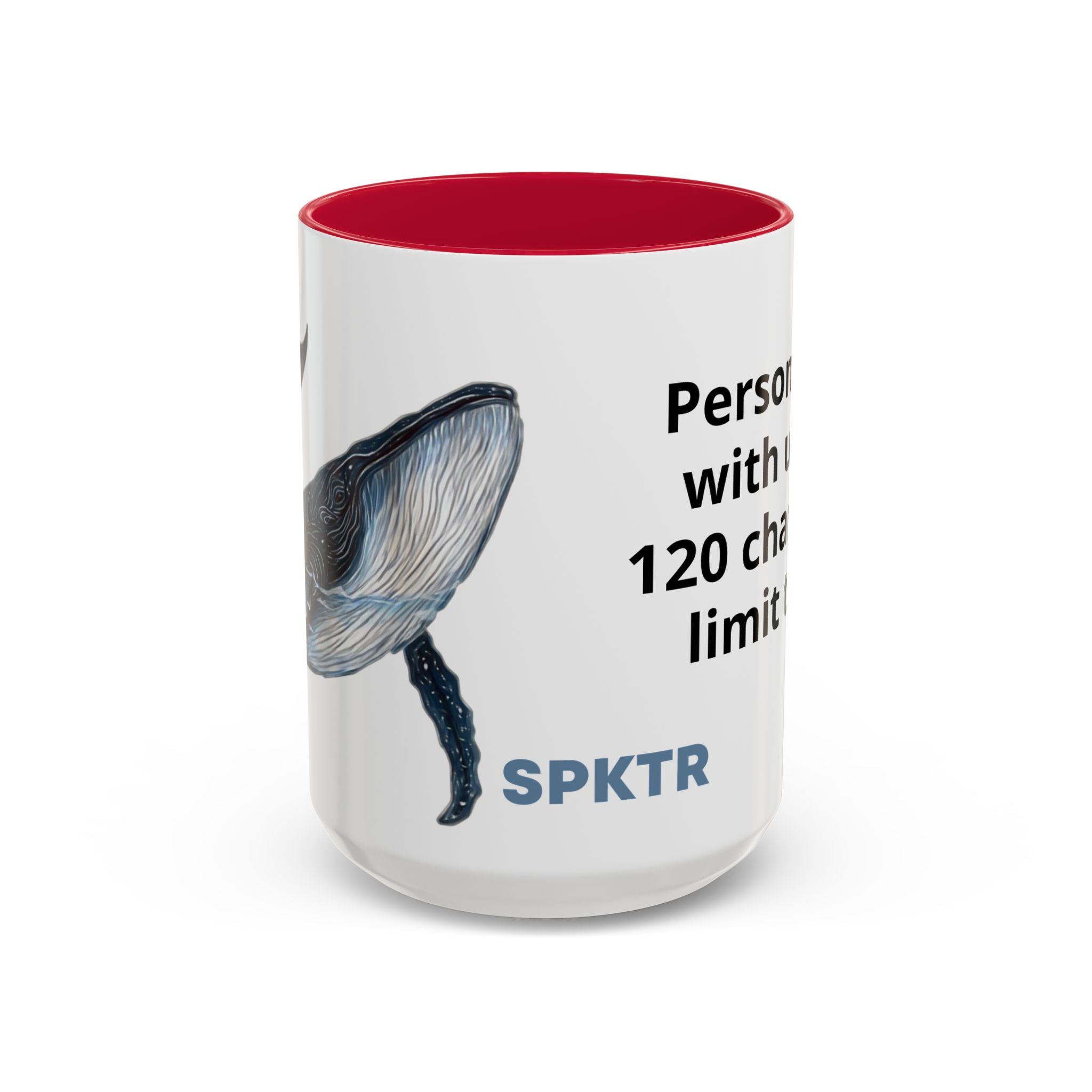 Leo the Blue Whale | Personalized Accent Coffee Mug 11oz or 15oz
