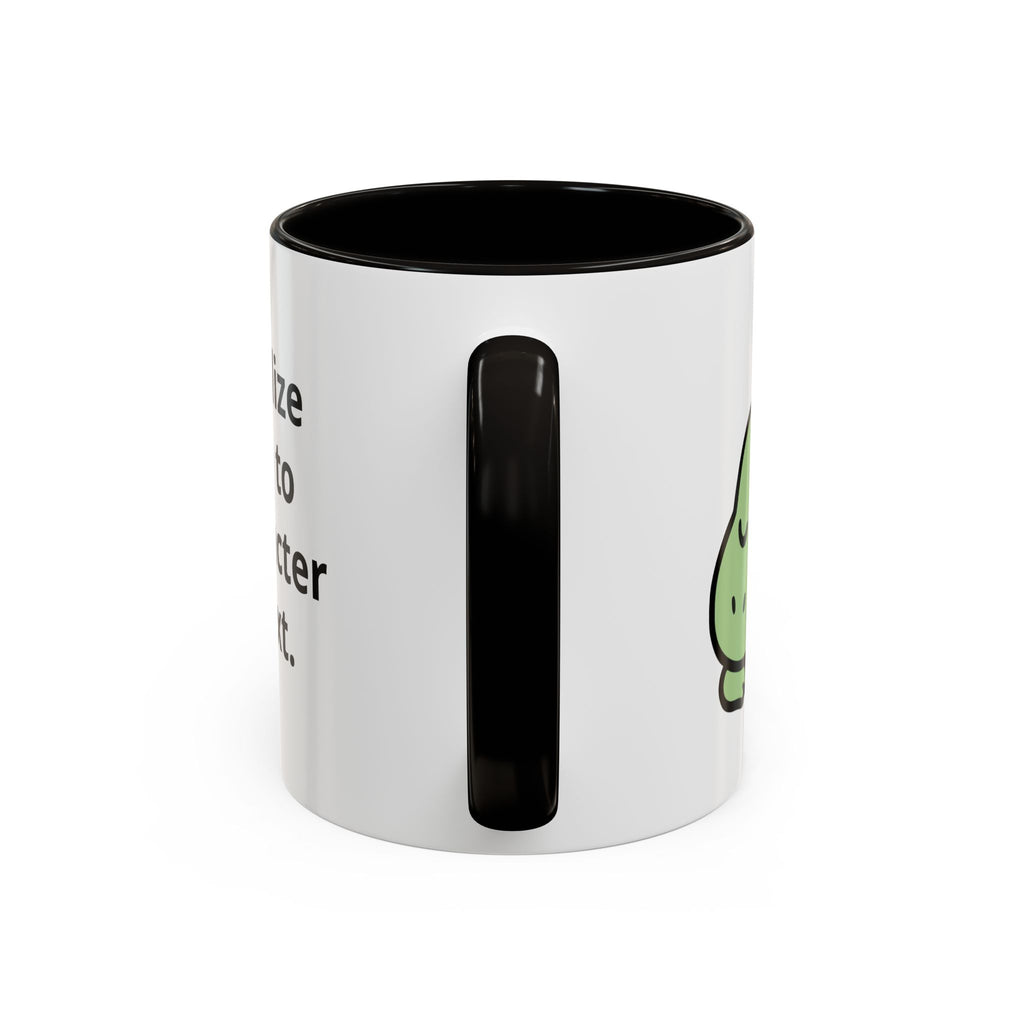 Sleepy Teeny-Rex  | Personalized Accent Coffee Mug 11oz or 15oz