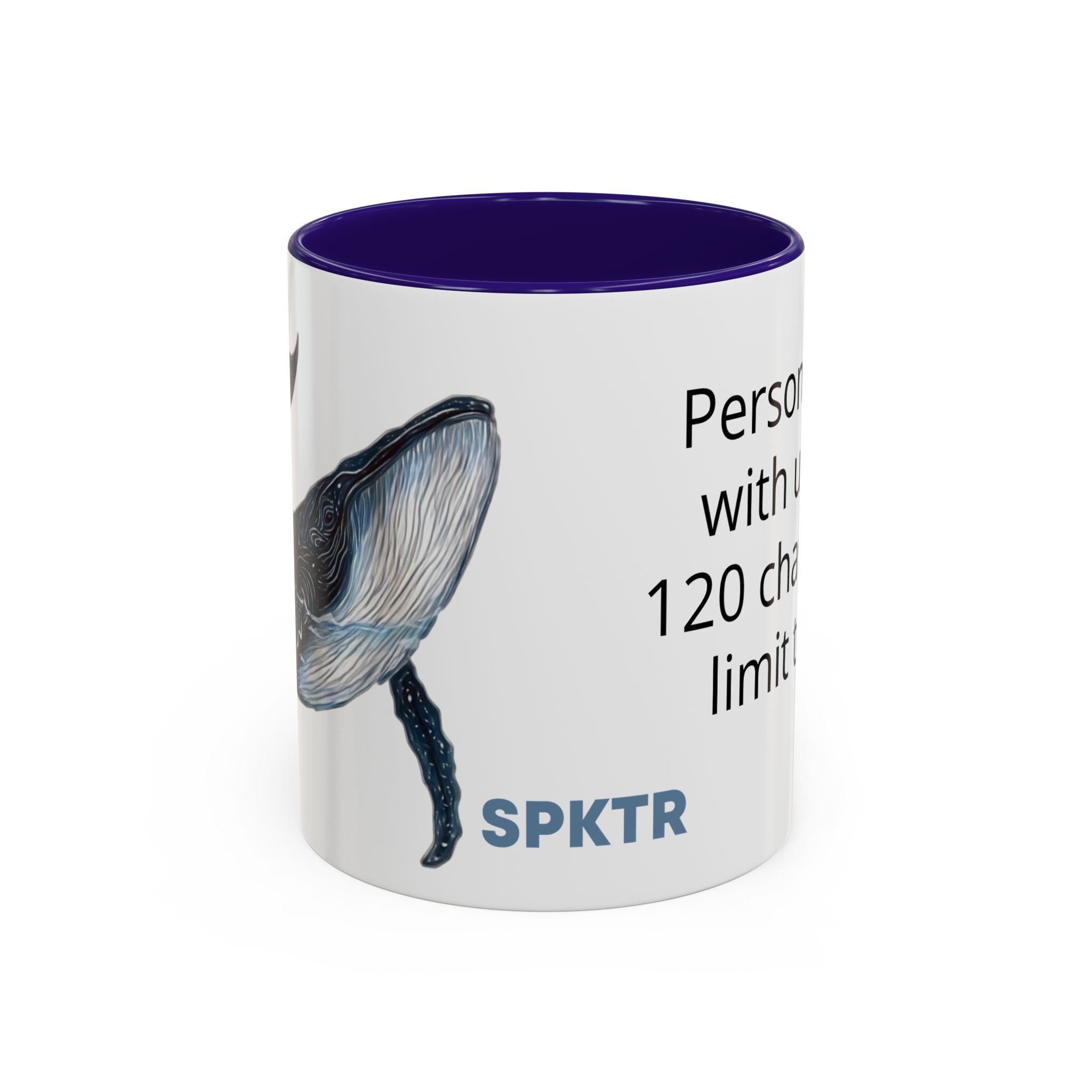 Leo the Blue Whale | Personalized Accent Coffee Mug 11oz or 15oz