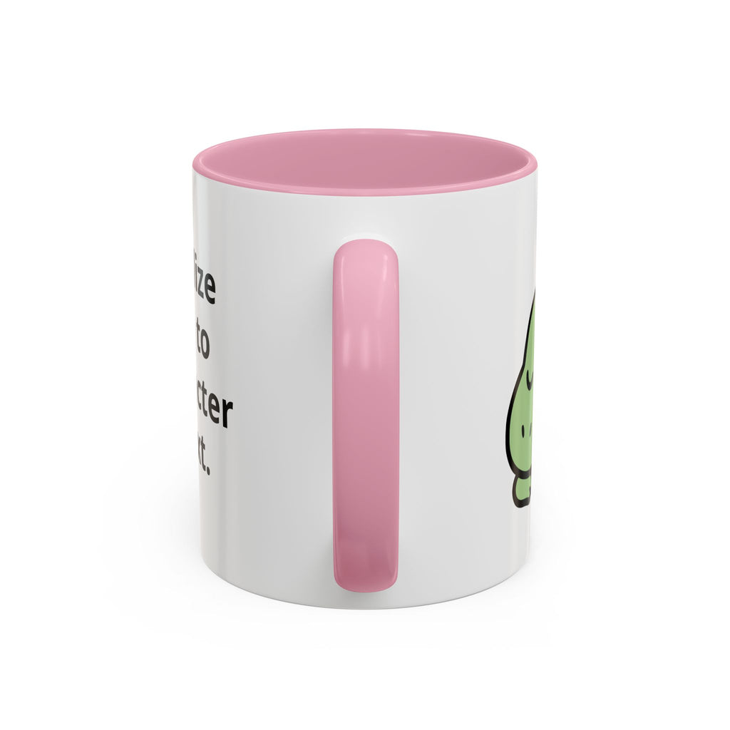 Sleepy Teeny-Rex  | Personalized Accent Coffee Mug 11oz or 15oz