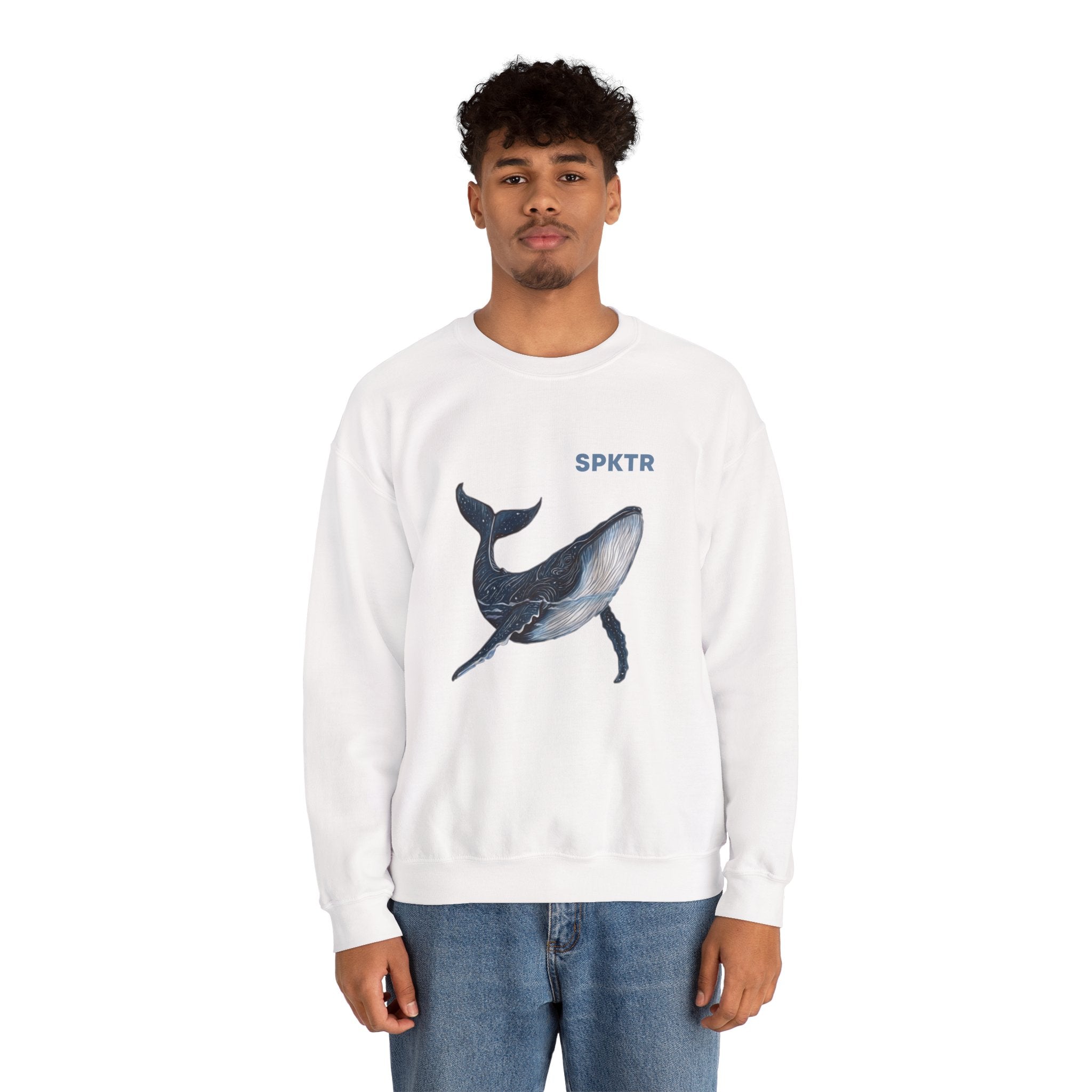 Leo the Blue Whale | SPKTR Graphic Sweatshirt