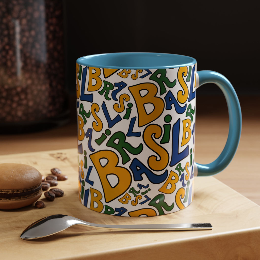 Brasil Typography | Accent Coffee Mug 11oz or 15oz