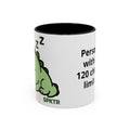 Sleepy Teeny-Rex  | Personalized Accent Coffee Mug 11oz or 15oz