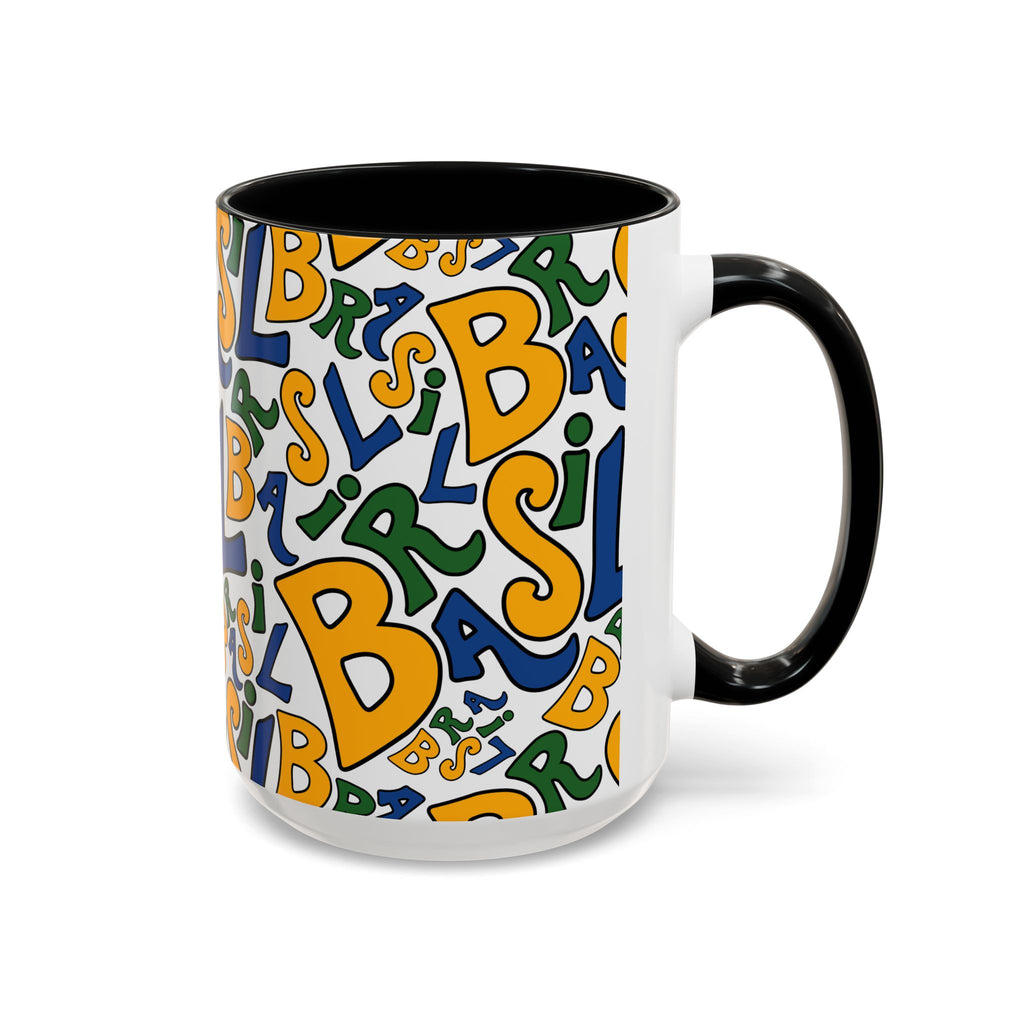 Brasil Typography | Accent Coffee Mug 11oz or 15oz