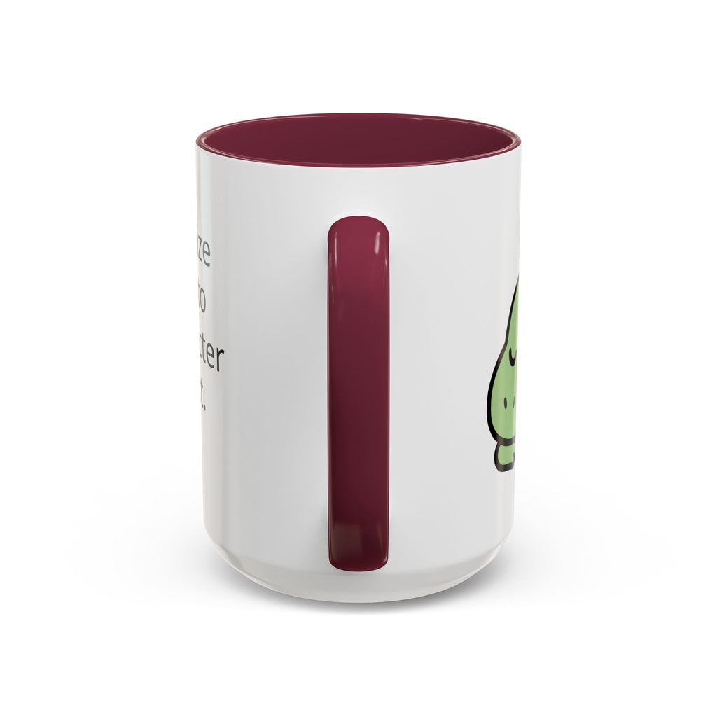 Sleepy Teeny-Rex  | Personalized Accent Coffee Mug 11oz or 15oz