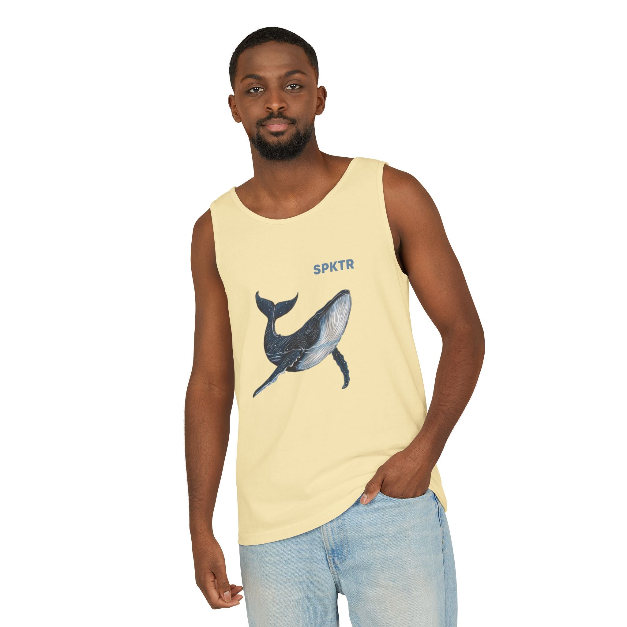 Leo the Blue Whale | SPKTR Graphic Tank Top