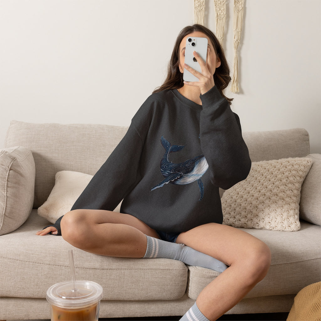 Leo the Blue Whale | SPKTR Graphic Sweatshirt