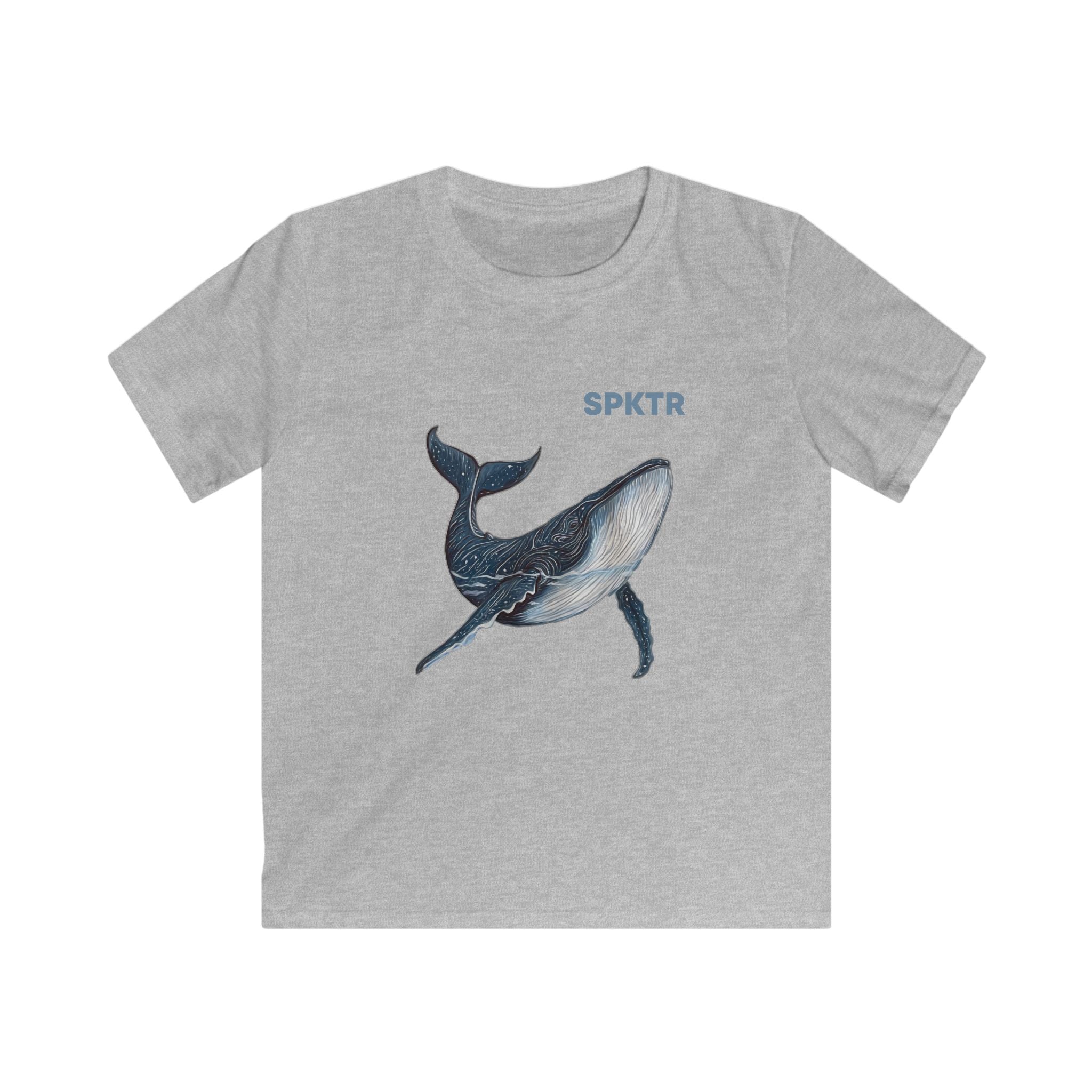 Leo the Blue Whale | SPKTR Kids T-Shirt