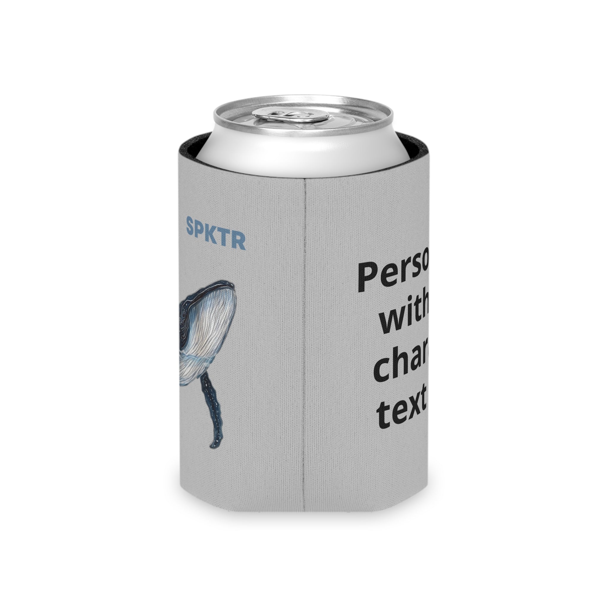 Leo the Blue Whale | SPKTR  Personalized Can Cooler