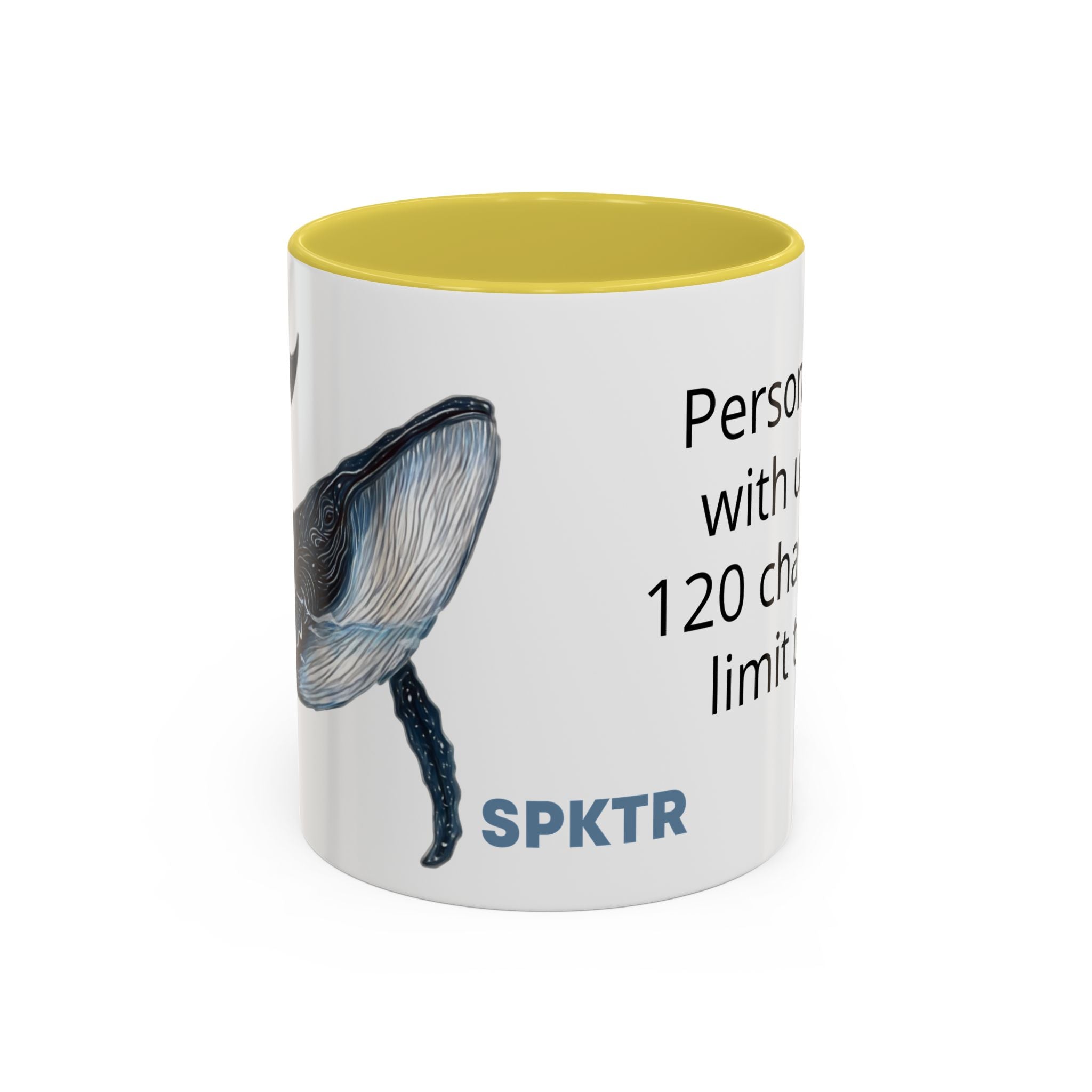 Leo the Blue Whale | Personalized Accent Coffee Mug 11oz or 15oz