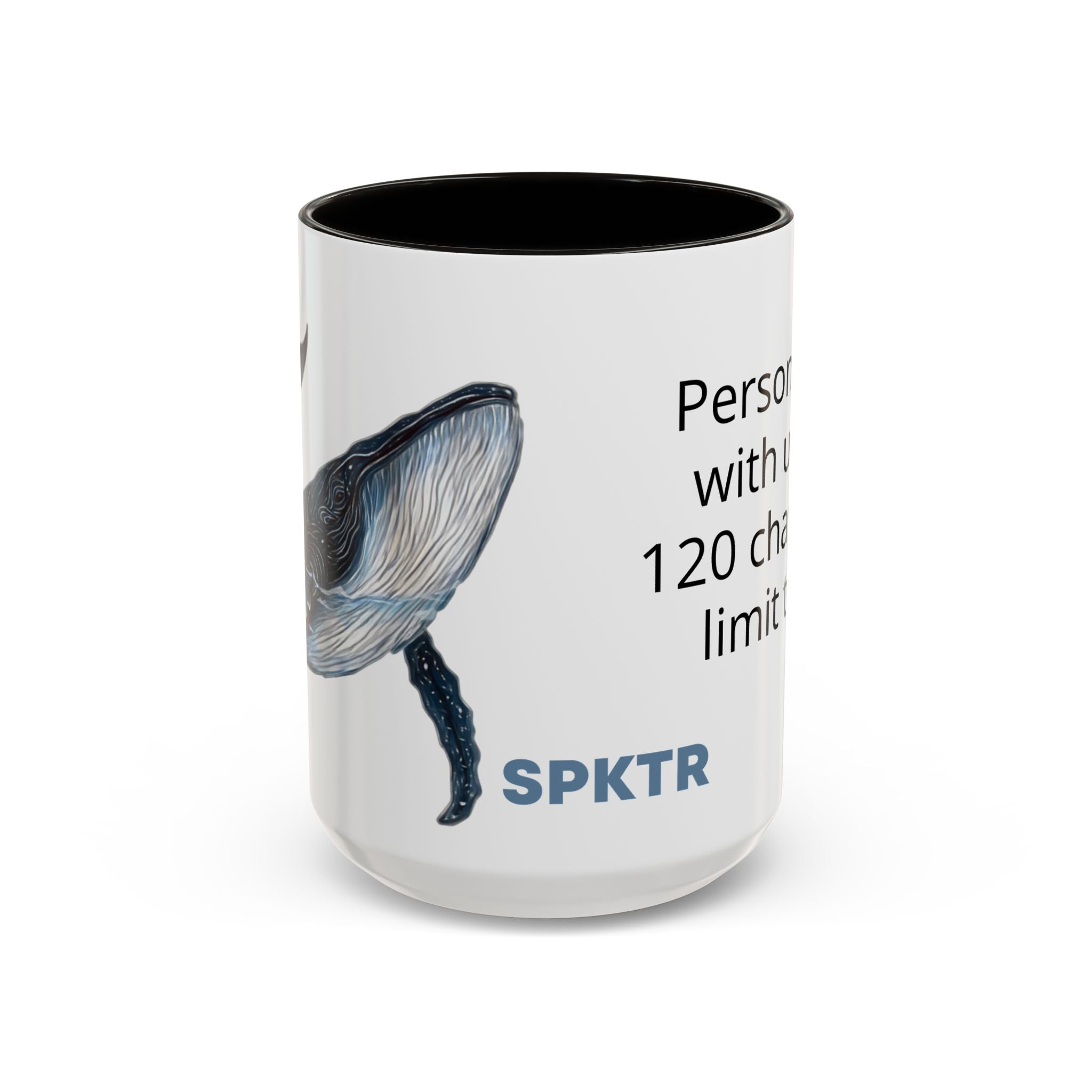 Leo the Blue Whale | Personalized Accent Coffee Mug 11oz or 15oz