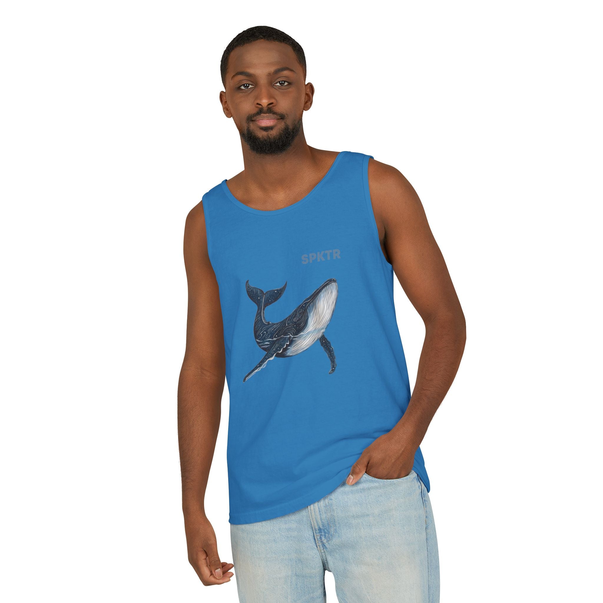 Leo the Blue Whale | SPKTR Graphic Tank Top