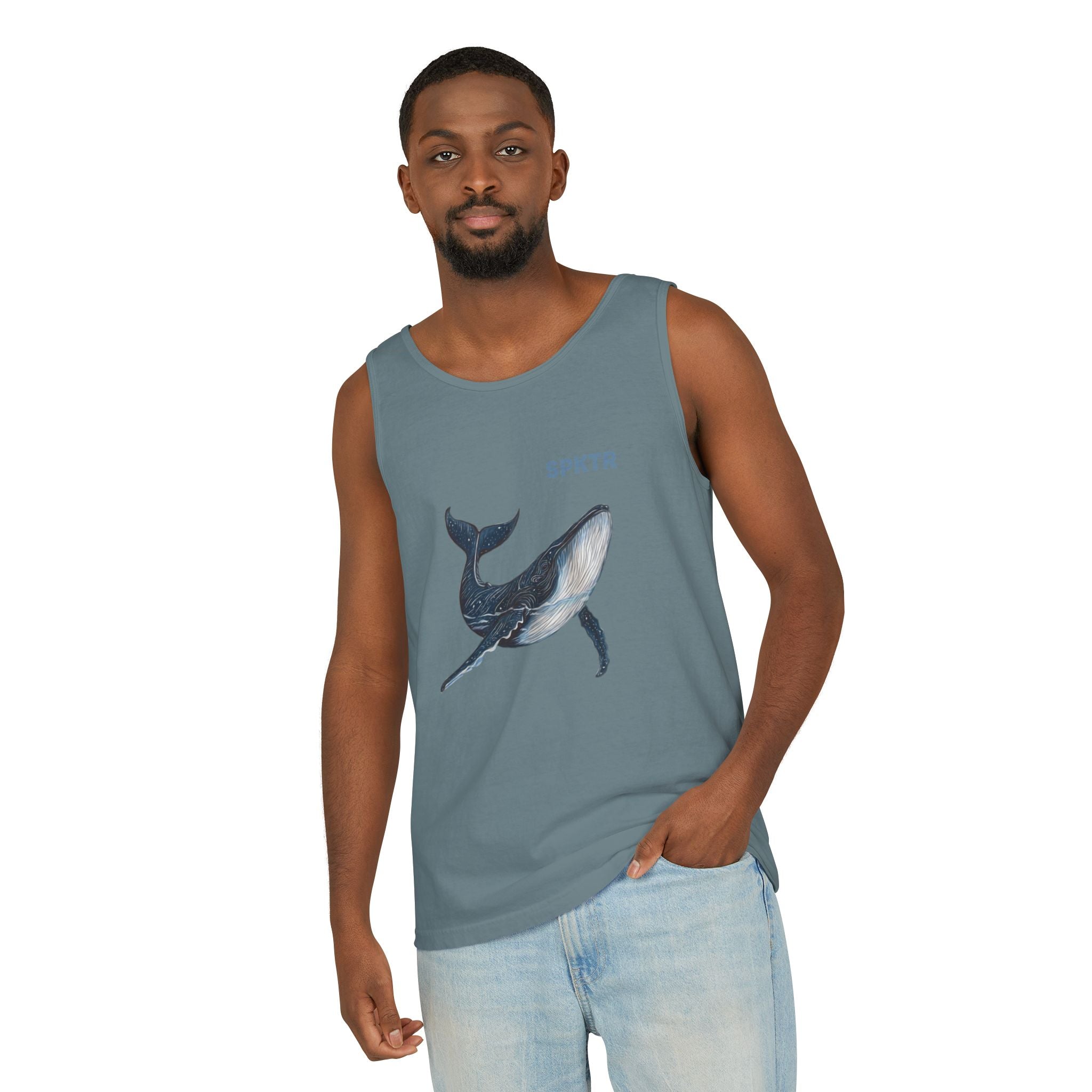 Leo the Blue Whale | SPKTR Graphic Tank Top