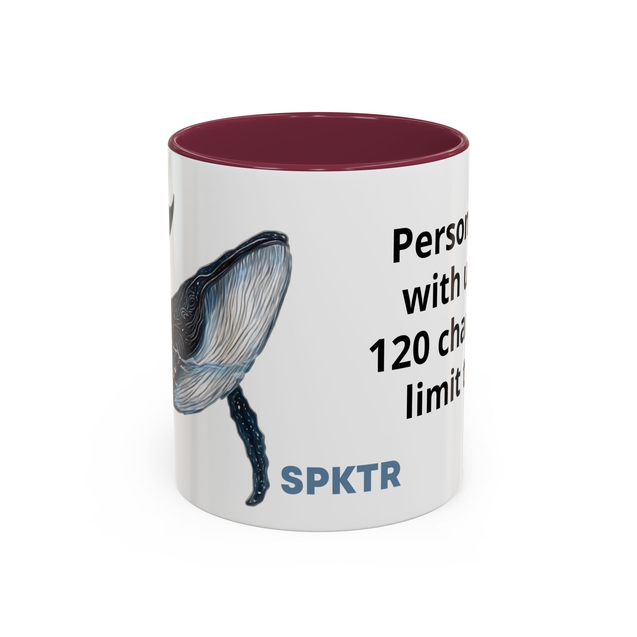 Leo the Blue Whale | Personalized Accent Coffee Mug 11oz or 15oz