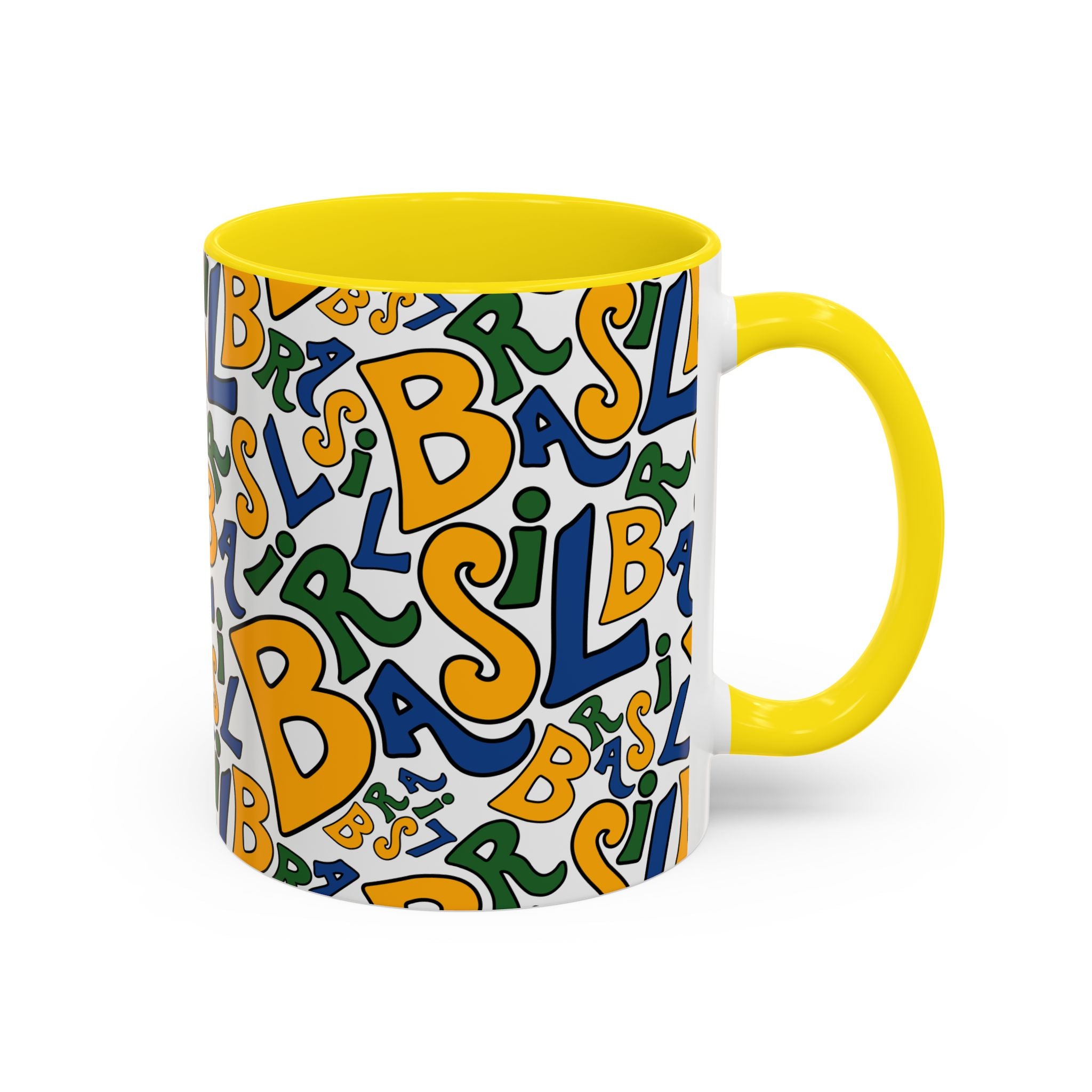 Brasil Typography | Accent Coffee Mug 11oz or 15oz