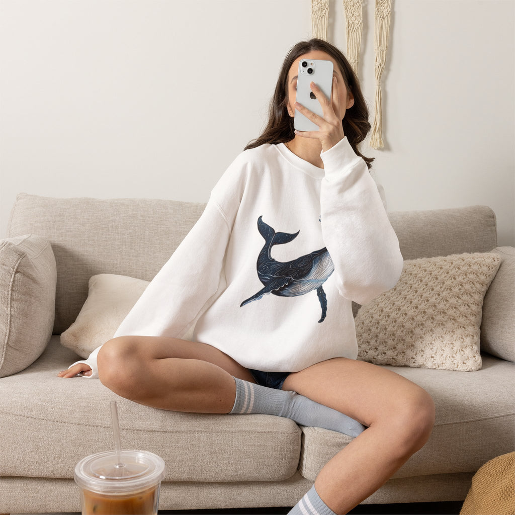 Leo the Blue Whale | SPKTR Graphic Sweatshirt
