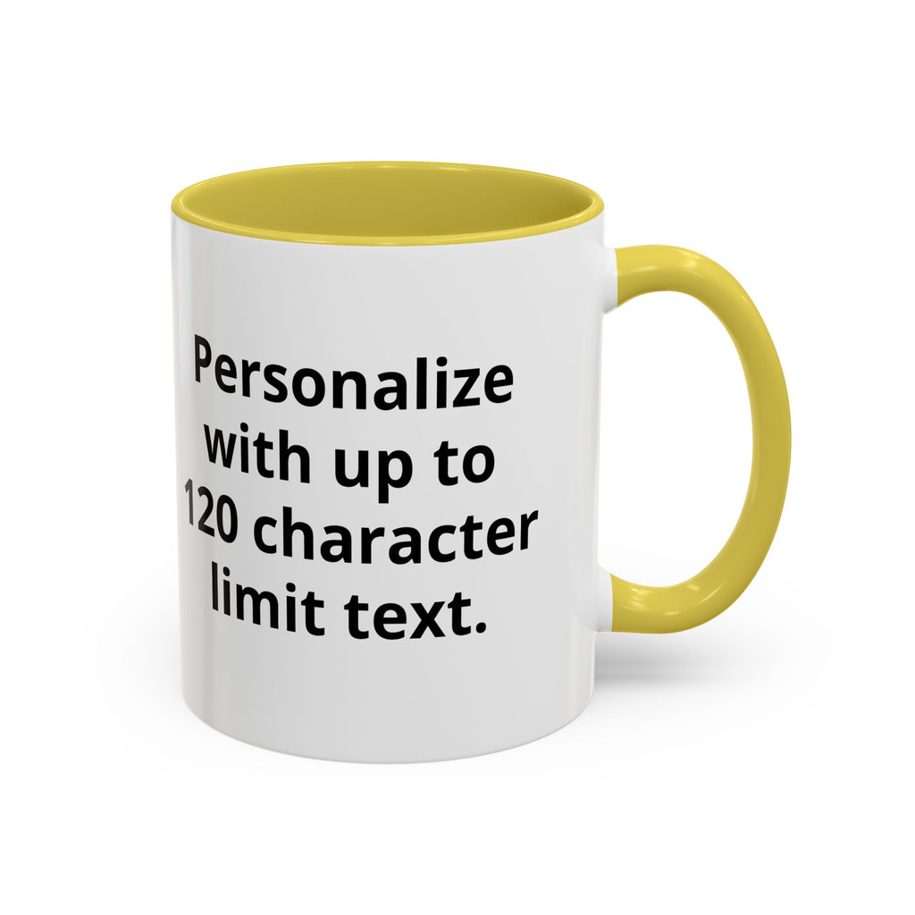 Sleepy Teeny-Rex  | Personalized Accent Coffee Mug 11oz or 15oz