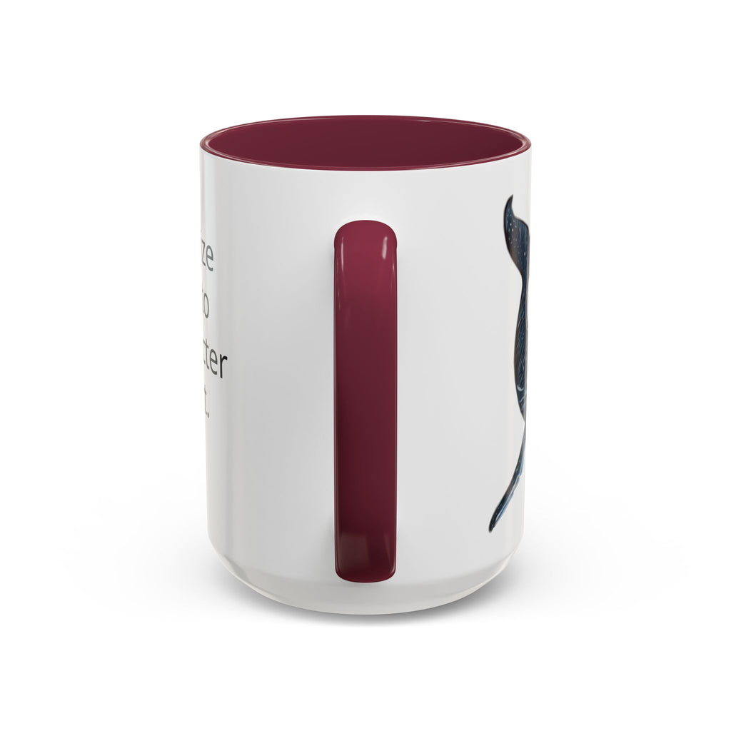 Leo the Blue Whale | Personalized Accent Coffee Mug 11oz or 15oz