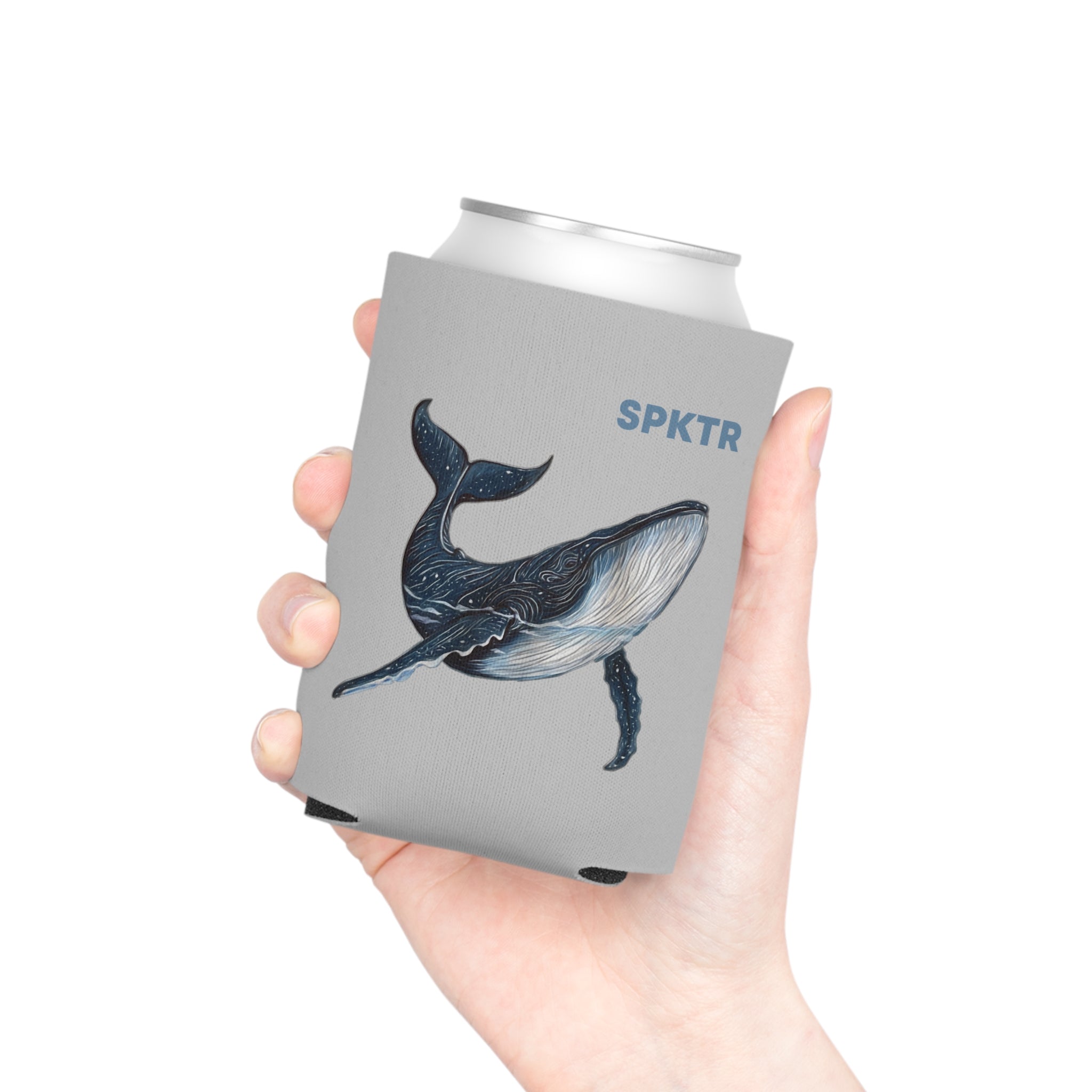Leo the Blue Whale | SPKTR  Personalized Can Cooler
