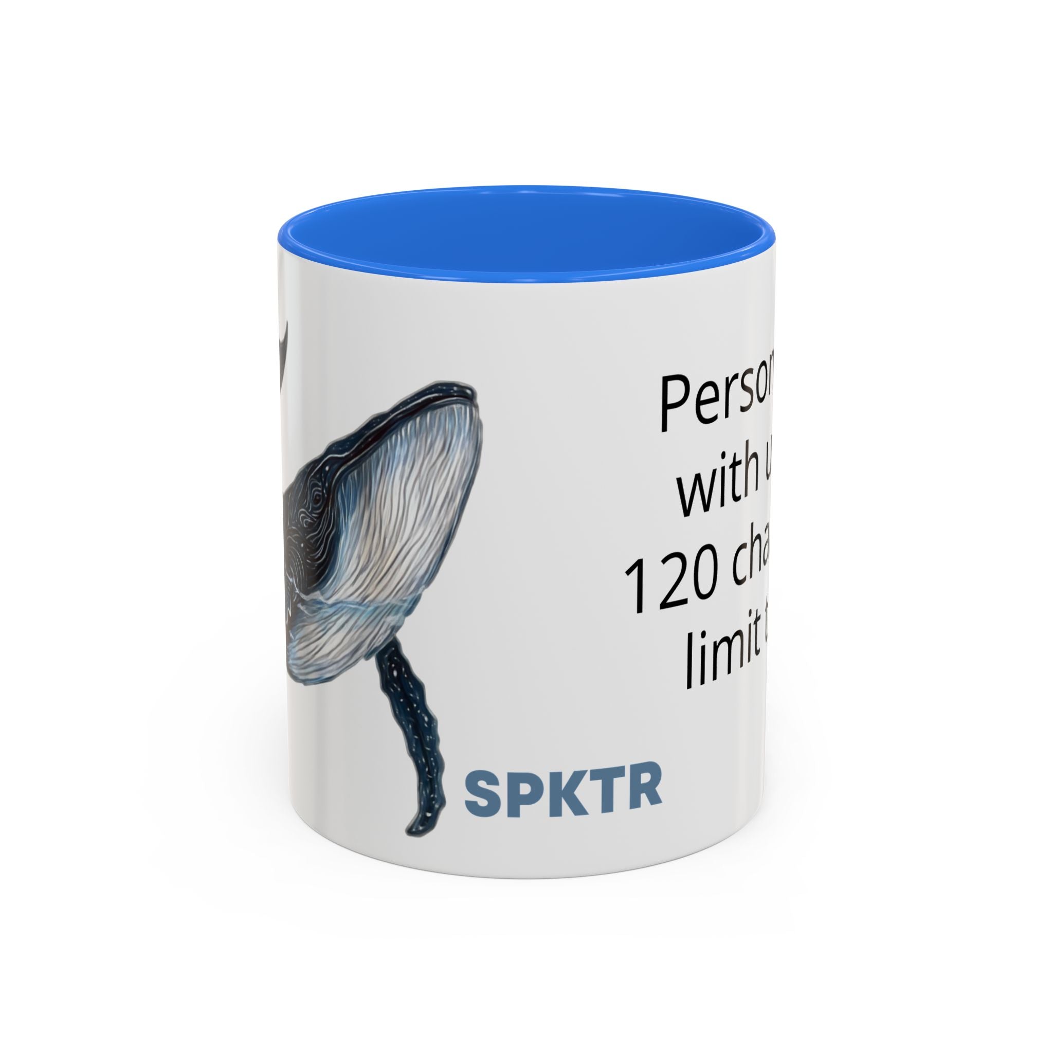 Leo the Blue Whale | Personalized Accent Coffee Mug 11oz or 15oz