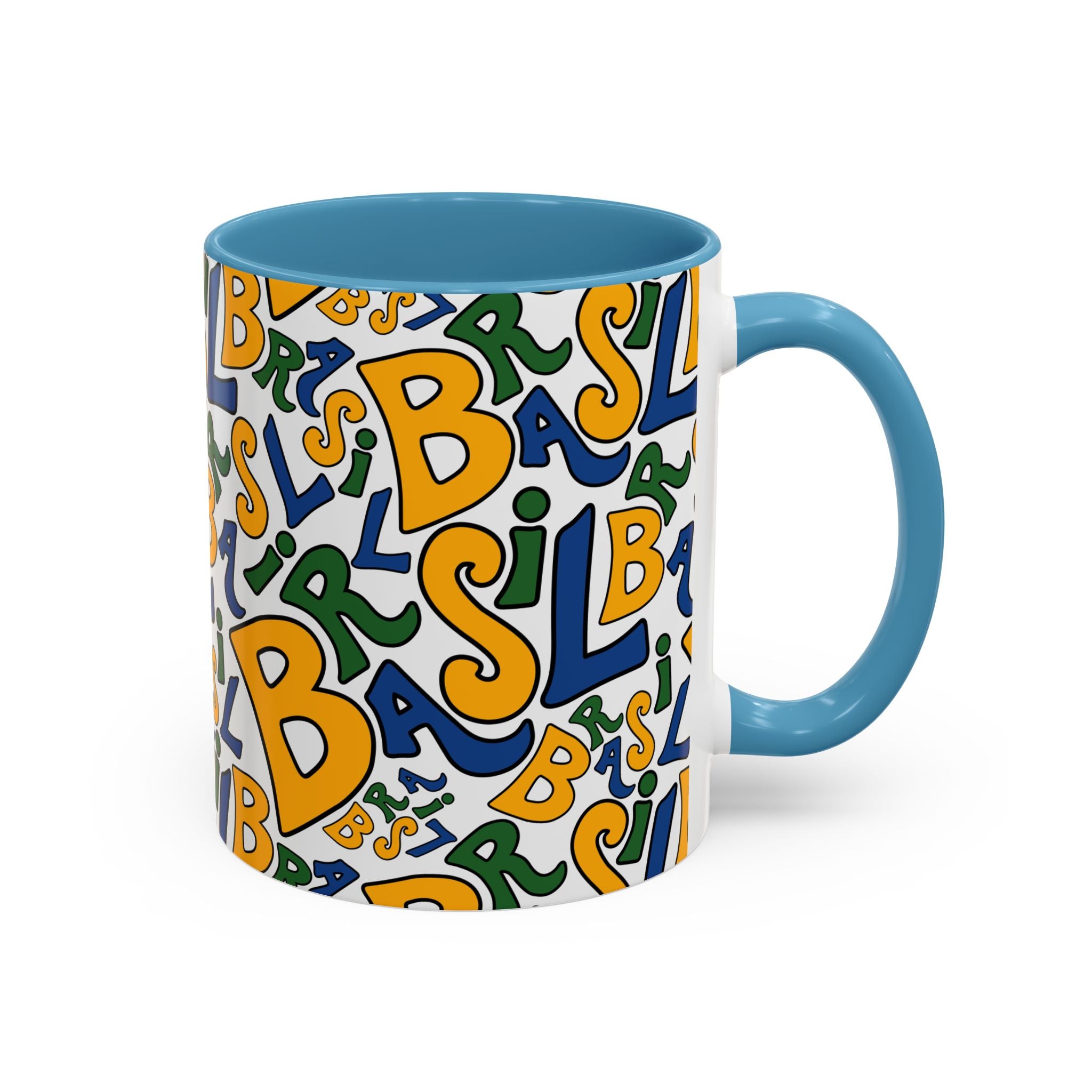 Brasil Typography | Accent Coffee Mug 11oz or 15oz