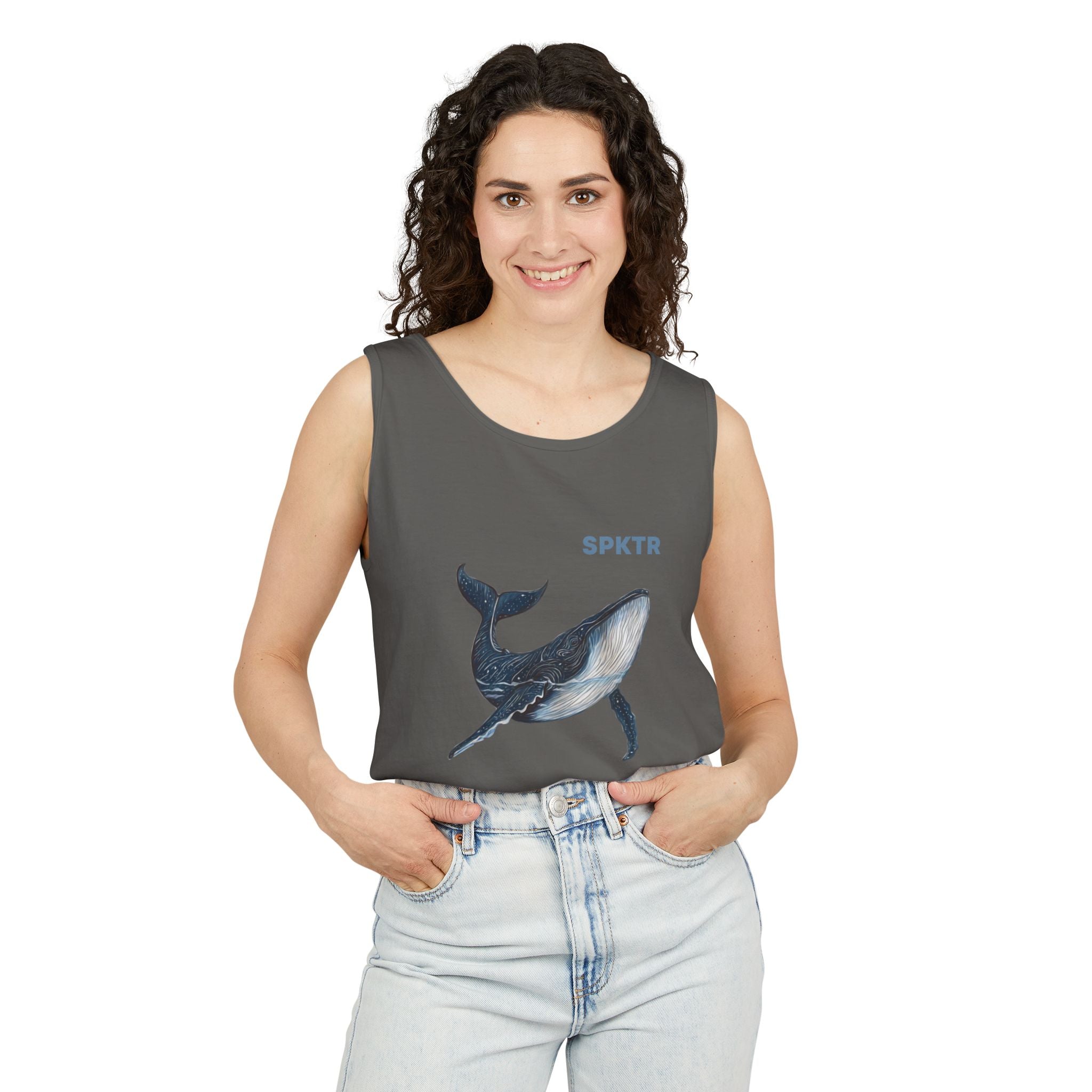 Leo the Blue Whale | SPKTR Graphic Tank Top