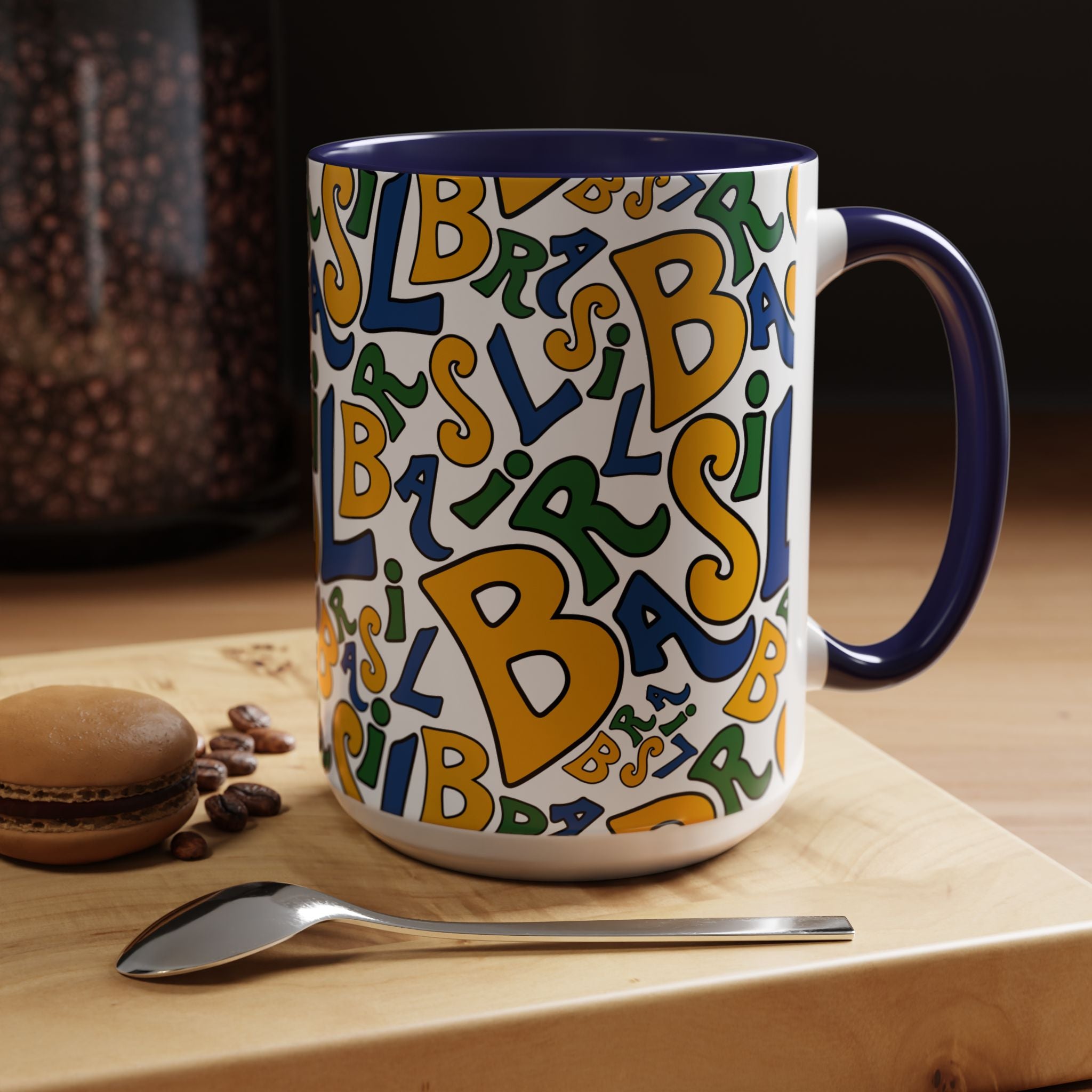Brasil Typography | Accent Coffee Mug 11oz or 15oz