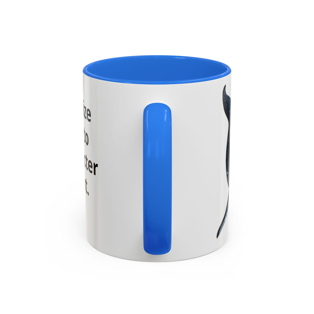 Leo the Blue Whale | Personalized Accent Coffee Mug 11oz or 15oz