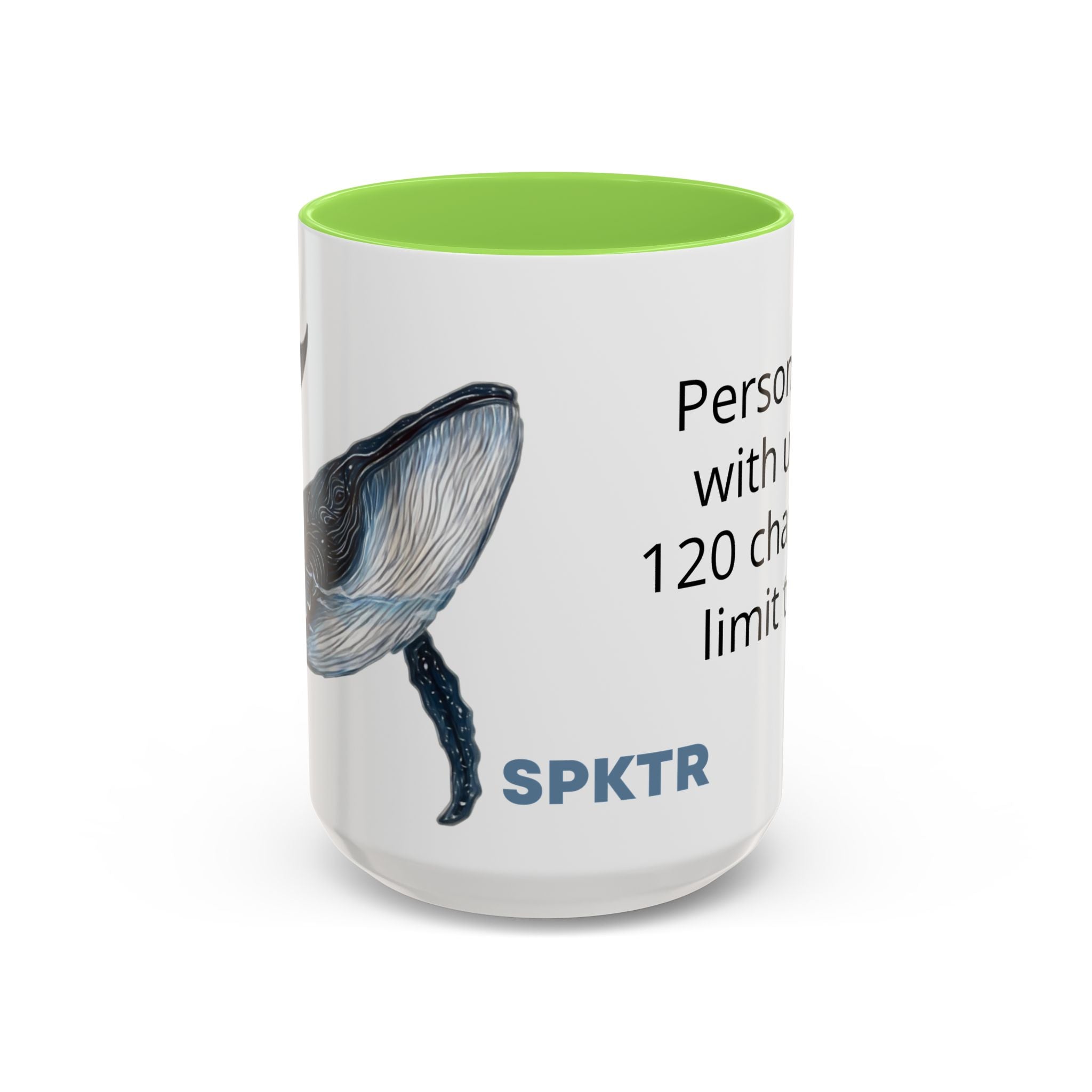 Leo the Blue Whale | Personalized Accent Coffee Mug 11oz or 15oz