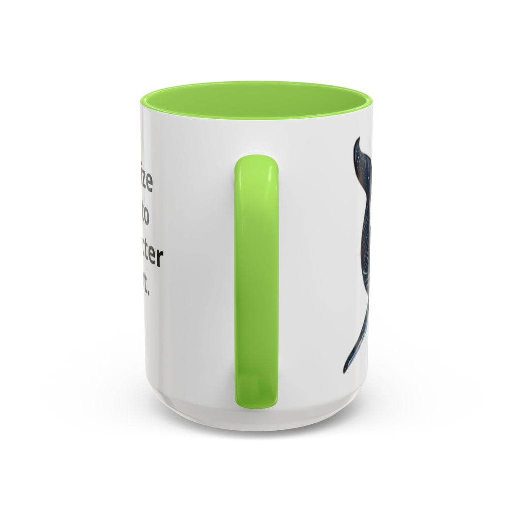 Leo the Blue Whale | Personalized Accent Coffee Mug 11oz or 15oz