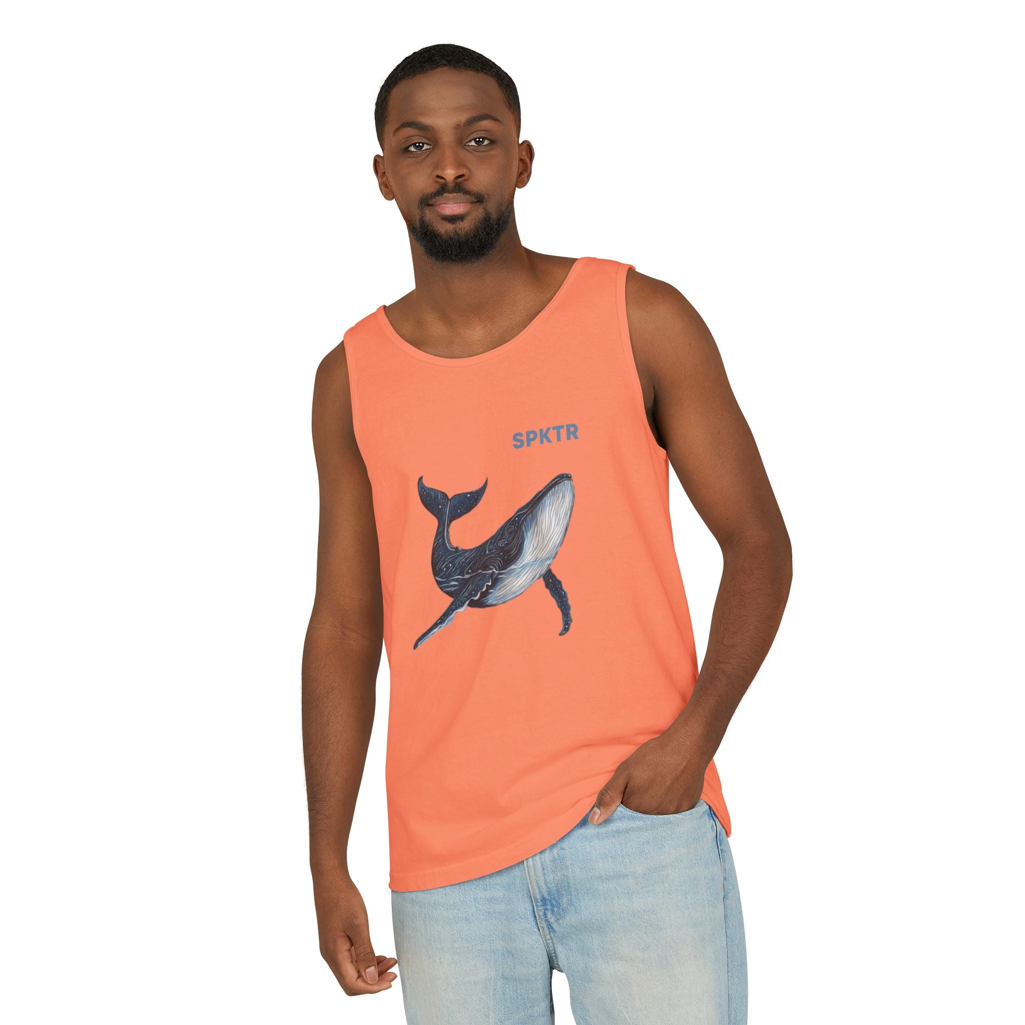 Leo the Blue Whale | SPKTR Graphic Tank Top