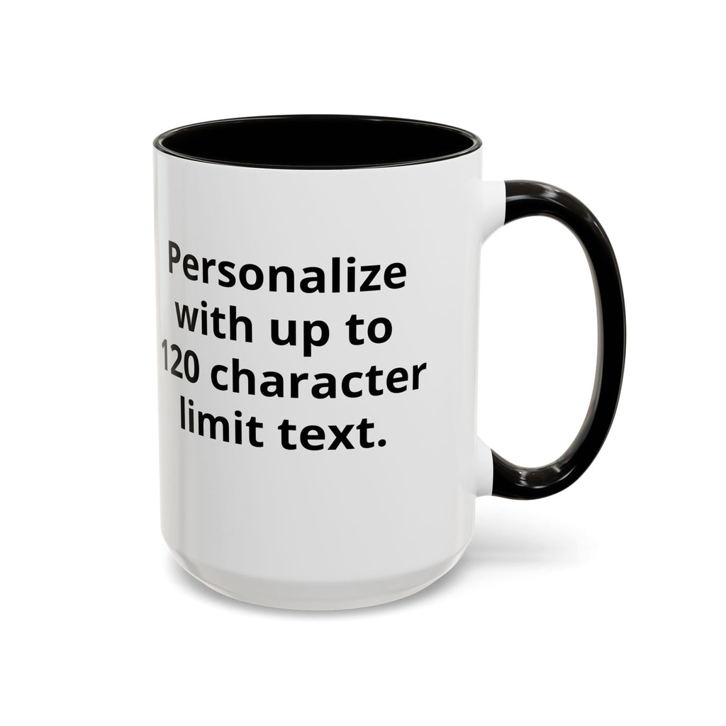 Sleepy Teeny-Rex  | Personalized Accent Coffee Mug 11oz or 15oz