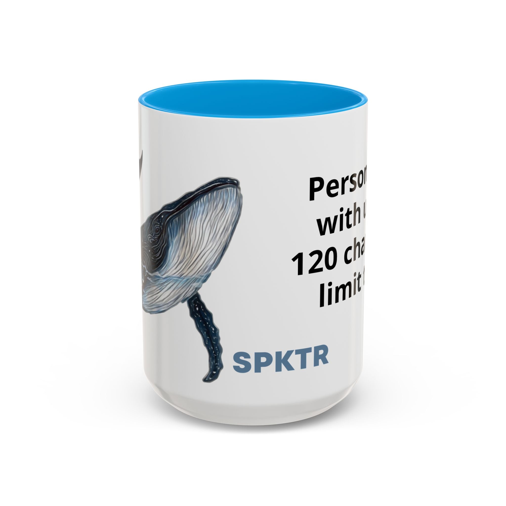 Leo the Blue Whale | Personalized Accent Coffee Mug 11oz or 15oz