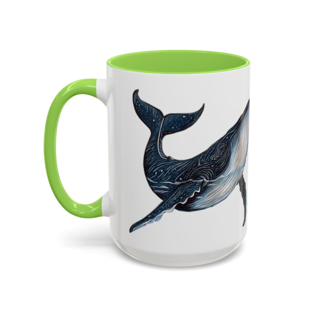 Leo the Blue Whale | Personalized Accent Coffee Mug 11oz or 15oz