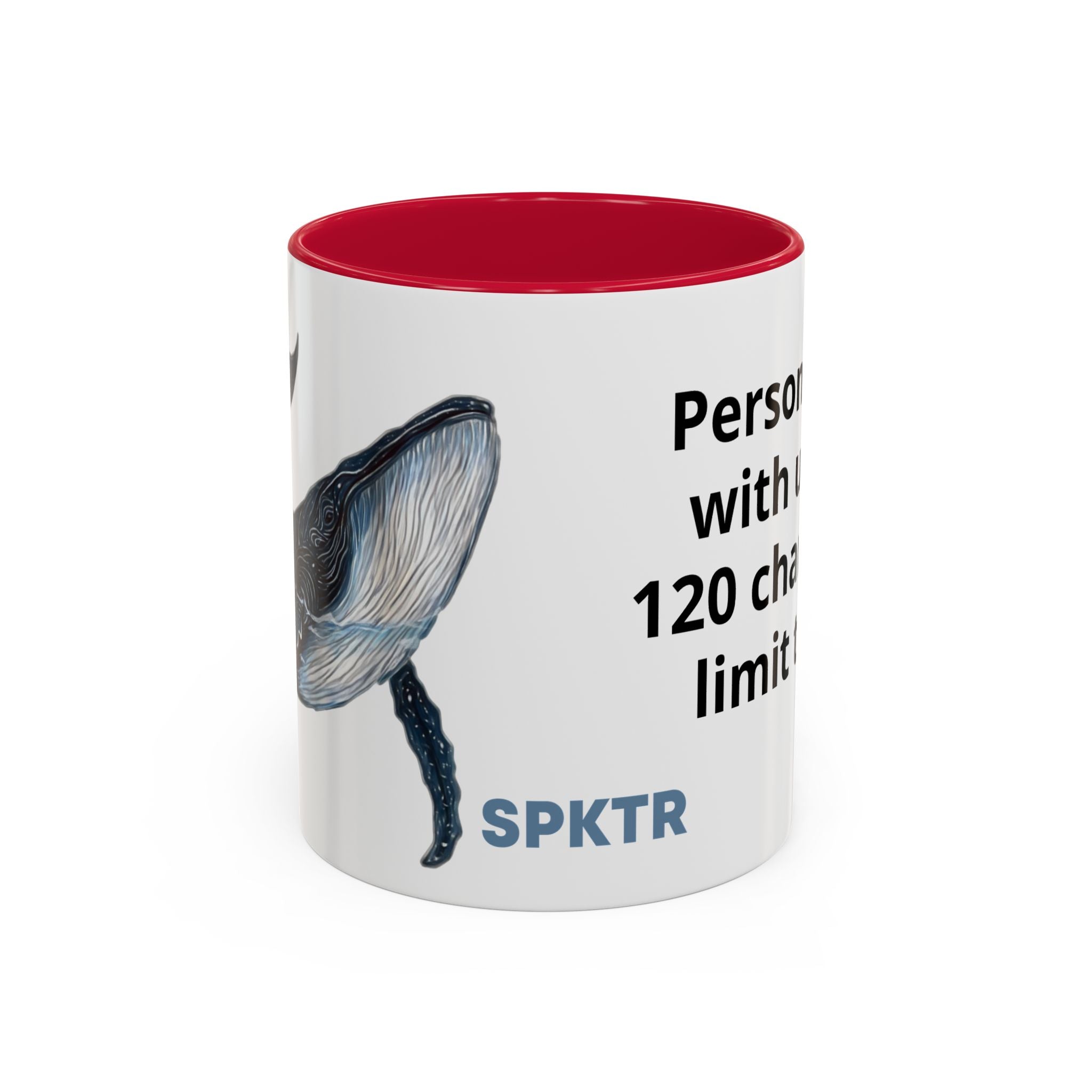 Leo the Blue Whale | Personalized Accent Coffee Mug 11oz or 15oz
