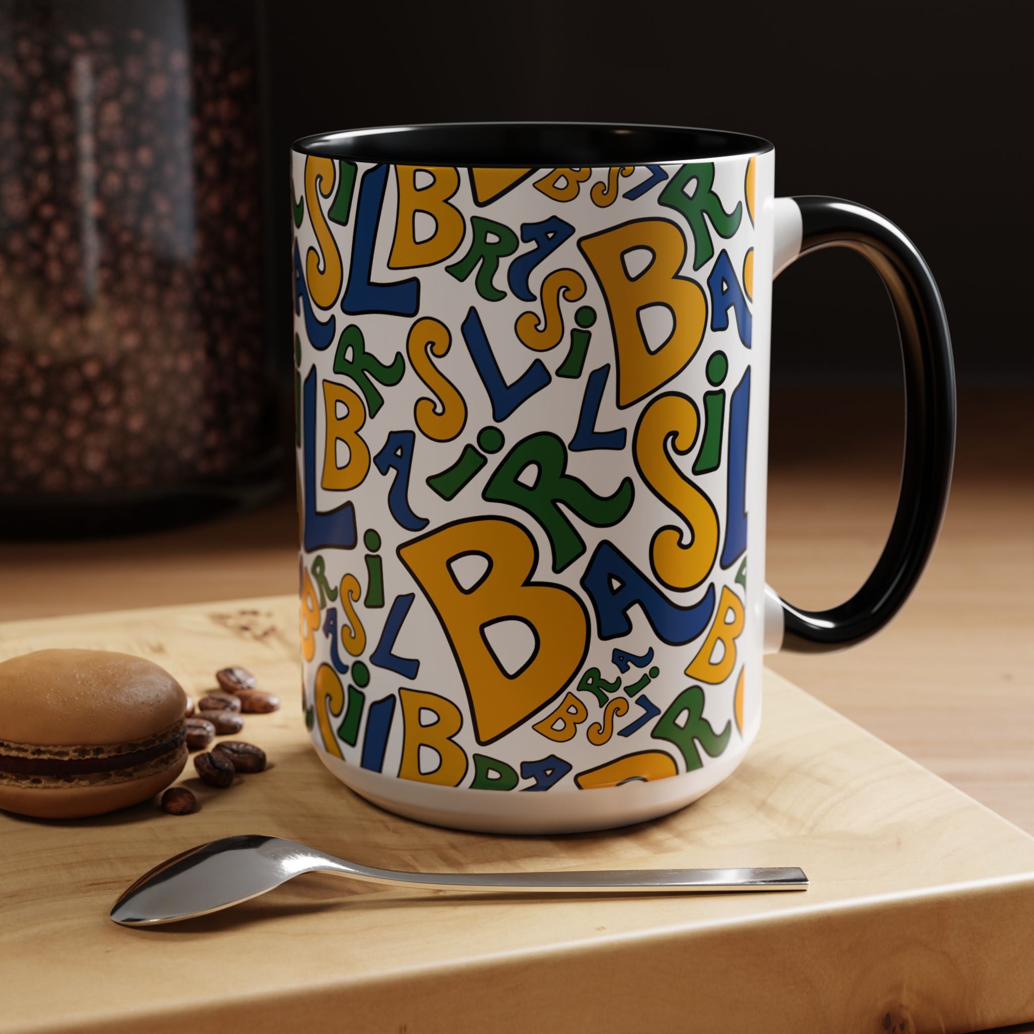 Brasil Typography | Accent Coffee Mug 11oz or 15oz