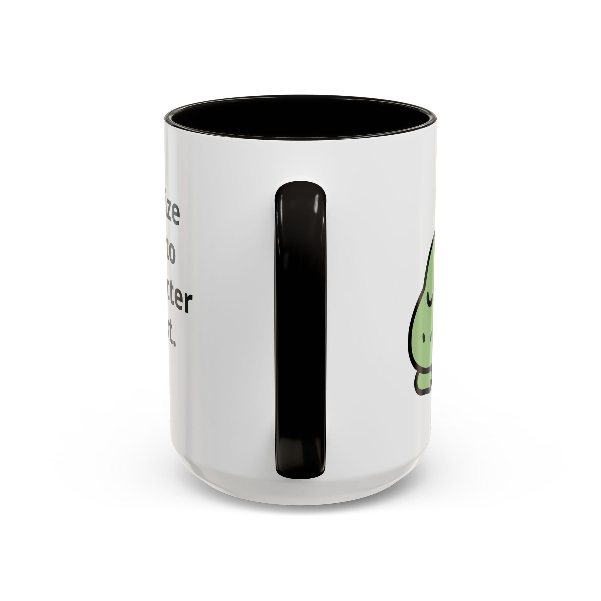 Sleepy Teeny-Rex  | Personalized Accent Coffee Mug 11oz or 15oz