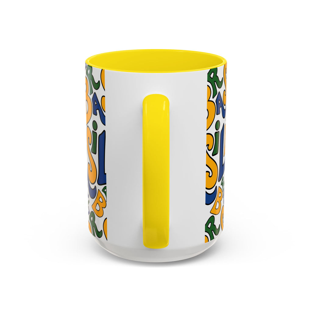 Brasil Typography | Accent Coffee Mug 11oz or 15oz