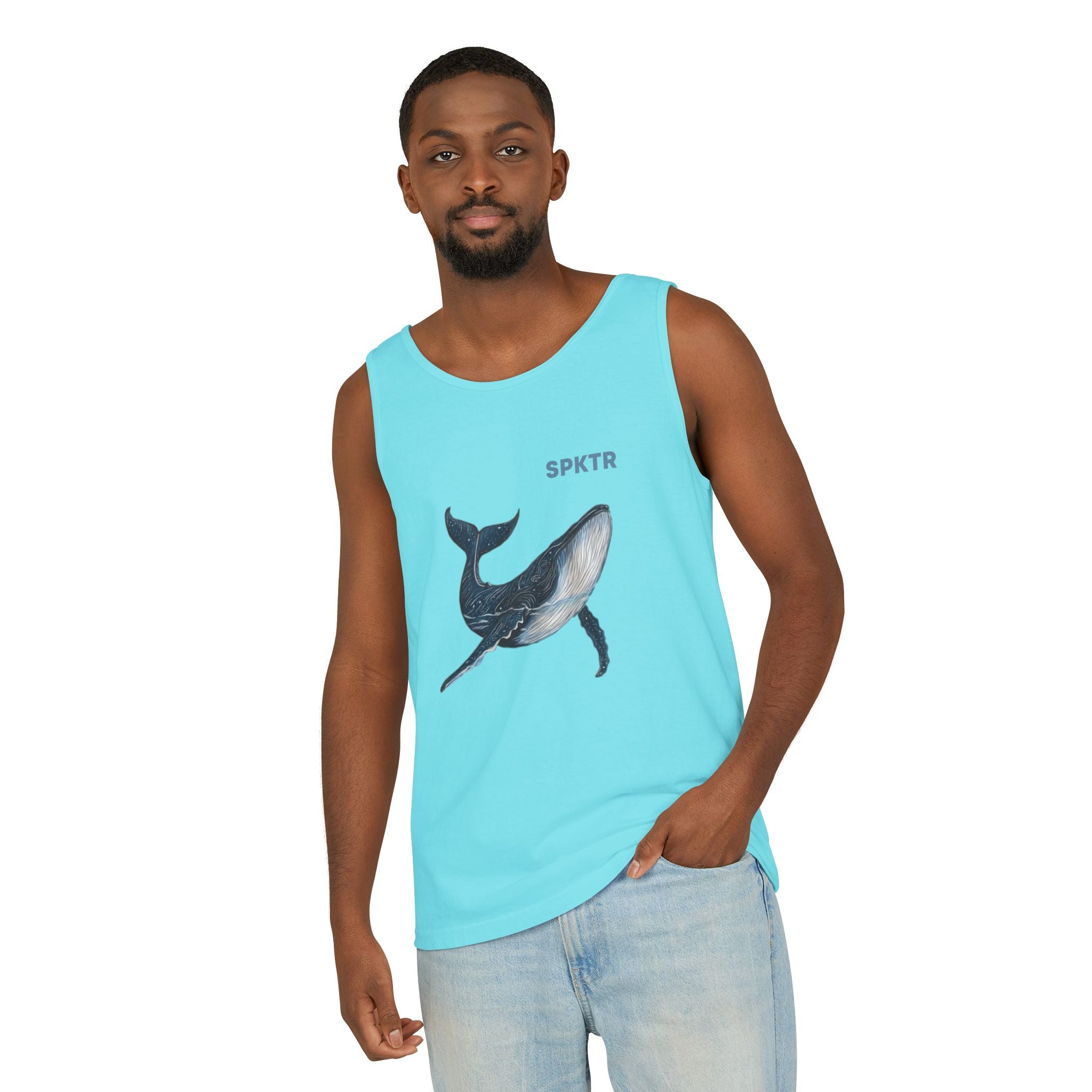 Leo the Blue Whale | SPKTR Graphic Tank Top
