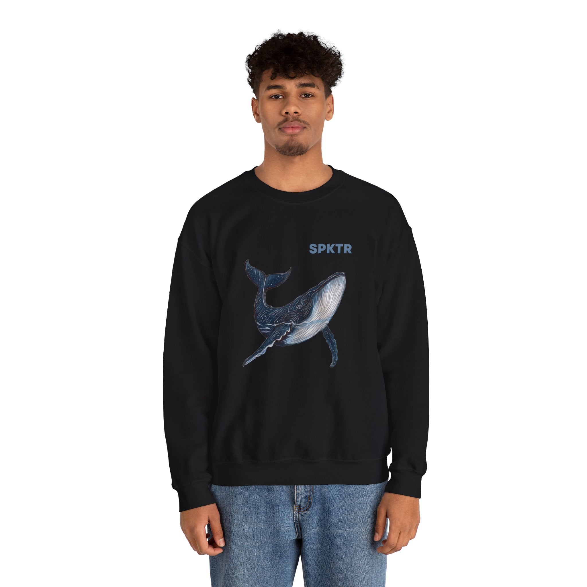 Leo the Blue Whale | SPKTR Graphic Sweatshirt